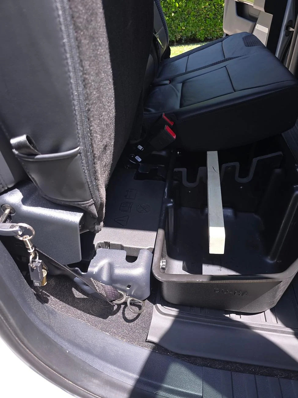 Ford F-150 Adding Locks for Locking Rear Seat Storage - DIY How-To Figure 20