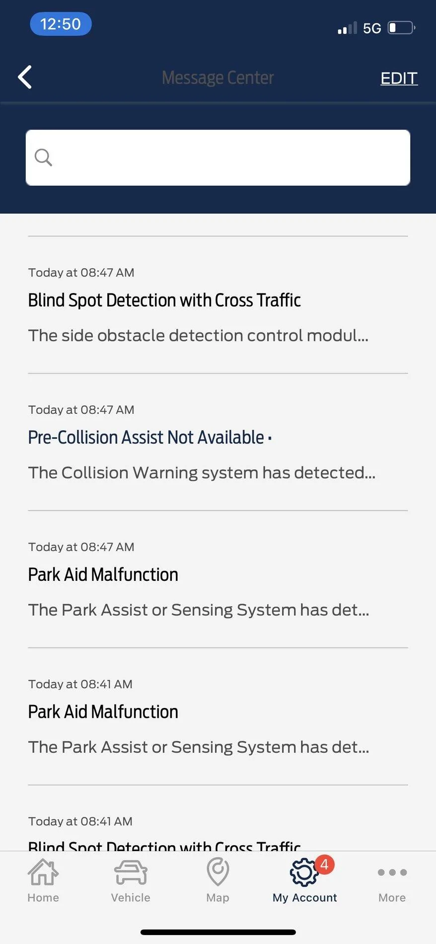 Ford F-150 Sensor faults on first drive fil