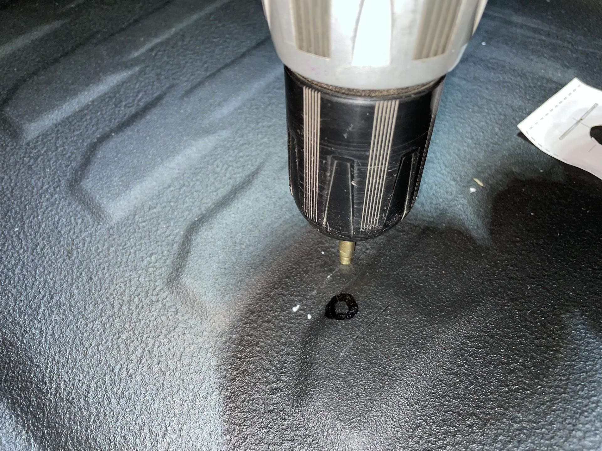 Ford F-150 2024 XL RCSB vinyl floor mat retainer install floor mat 3 drill