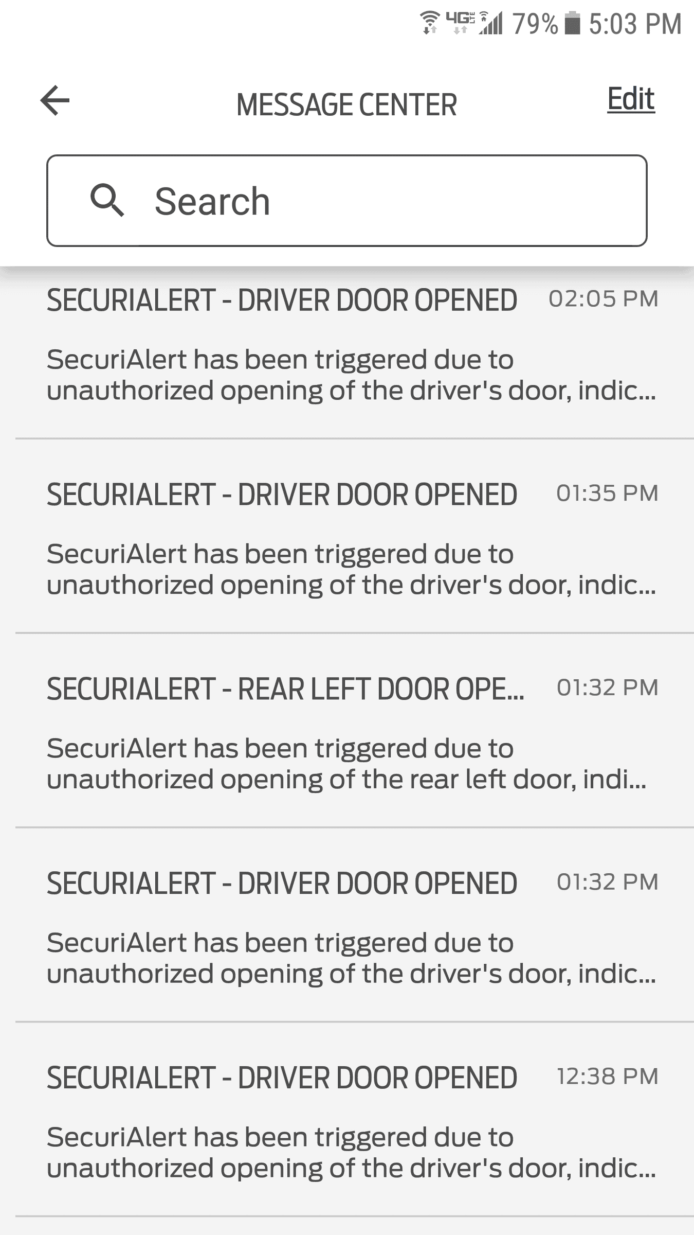 Ford F-150 ford pass and vehicle securialert thing ford pass alerts