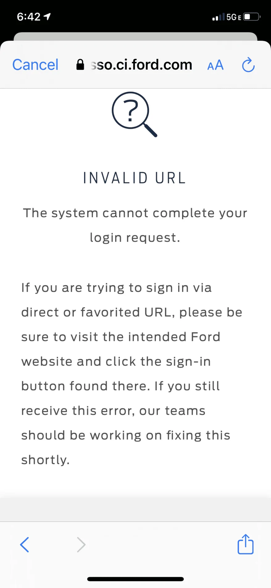 Ford F-150 Cannot Log Into FORD Pass App FORD Pass Error