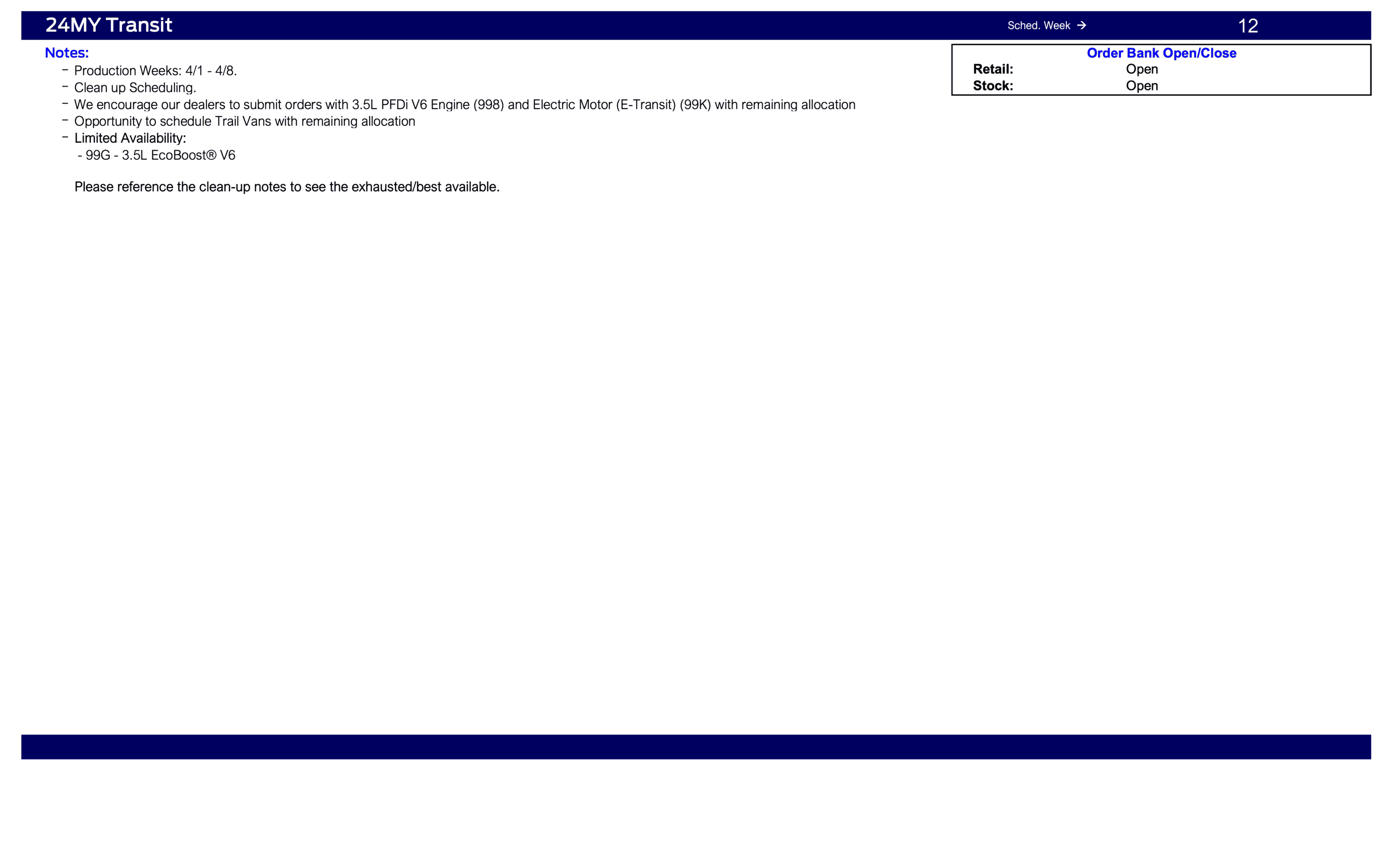 Ford F-150 2024 F-150 Scheduling This Week (2/15/24) for Production Week 3/25 Ford Scheduling Notes - 2.12.24-5