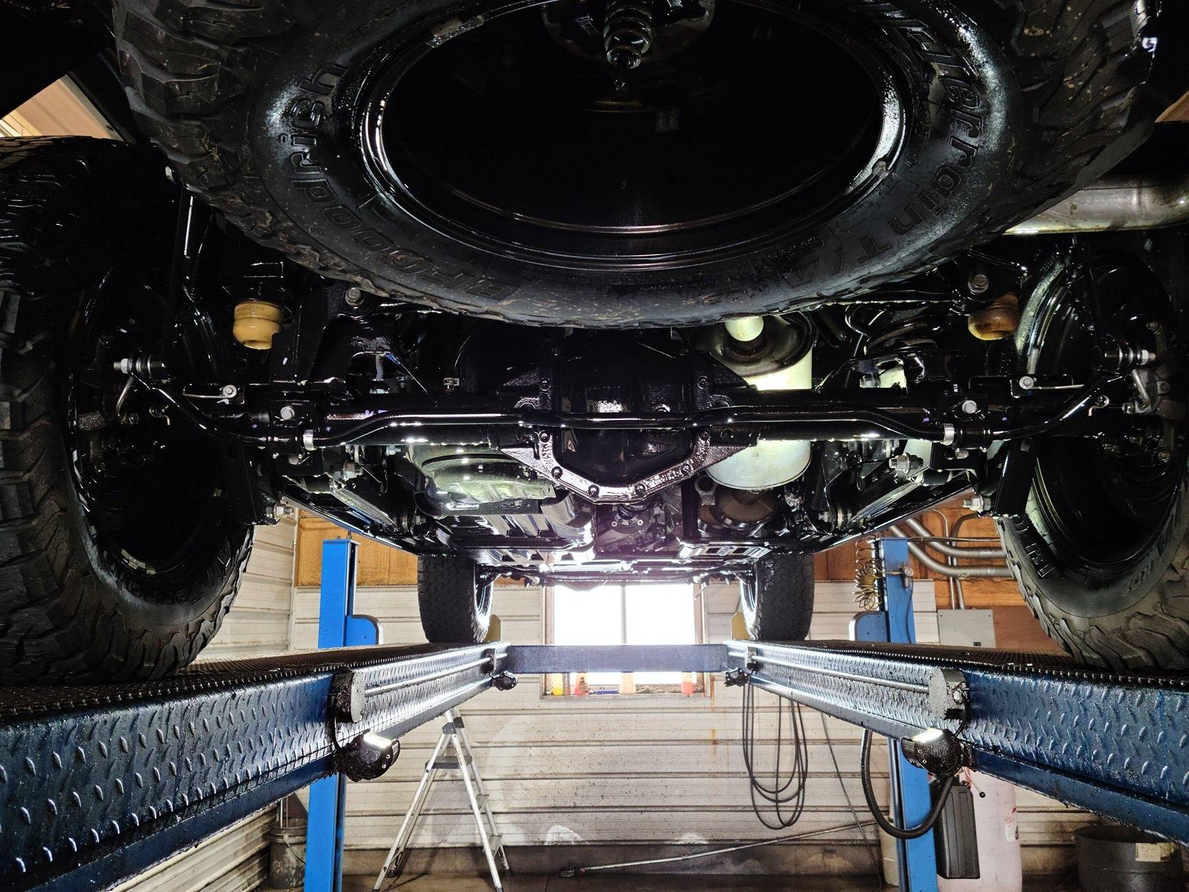 Ford F-150 Applying Fluid Film to undercarriage, quick write-up with tips to make it very easy. glady