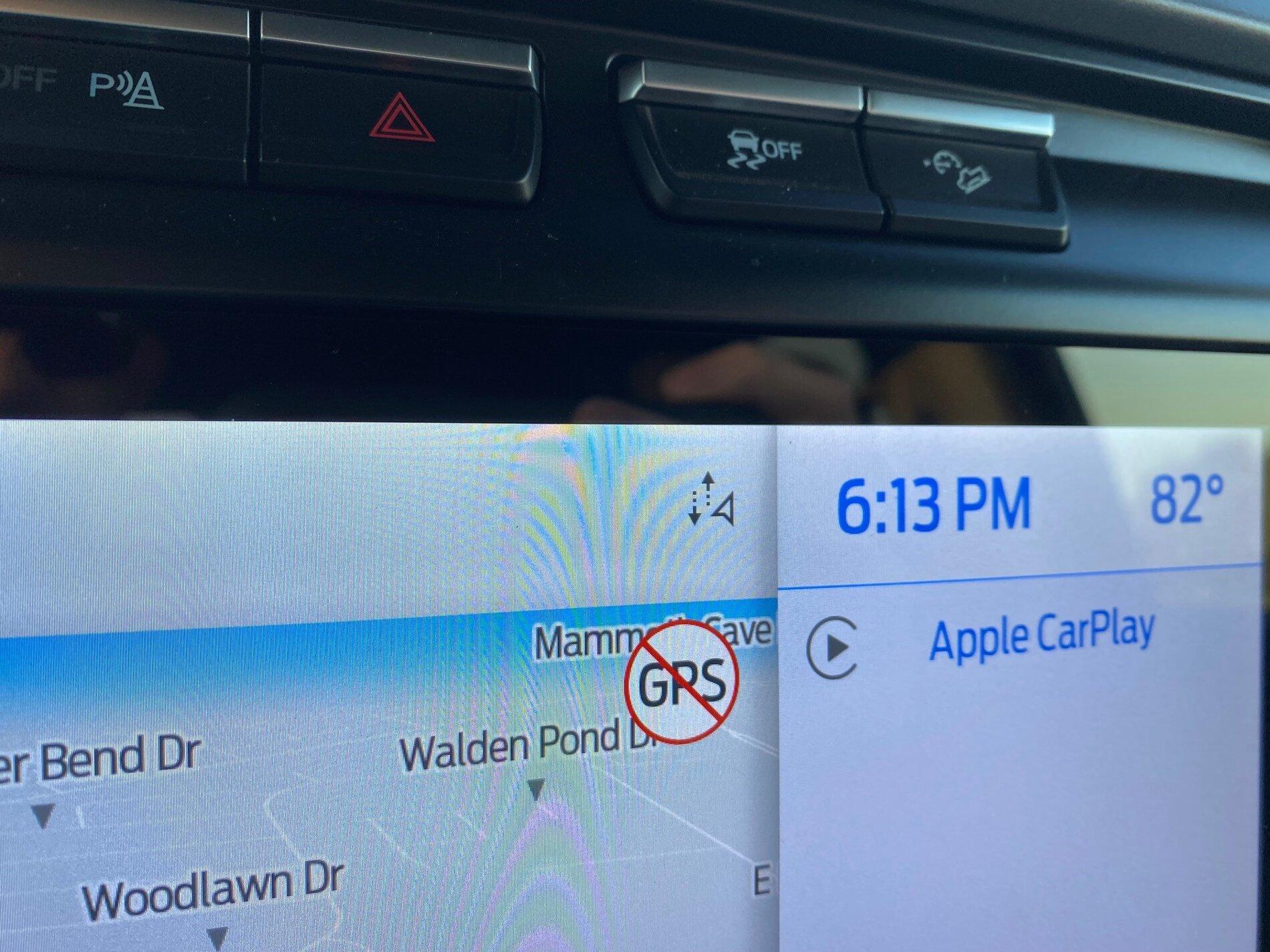 Ford F-150 No GPS Icon GPS