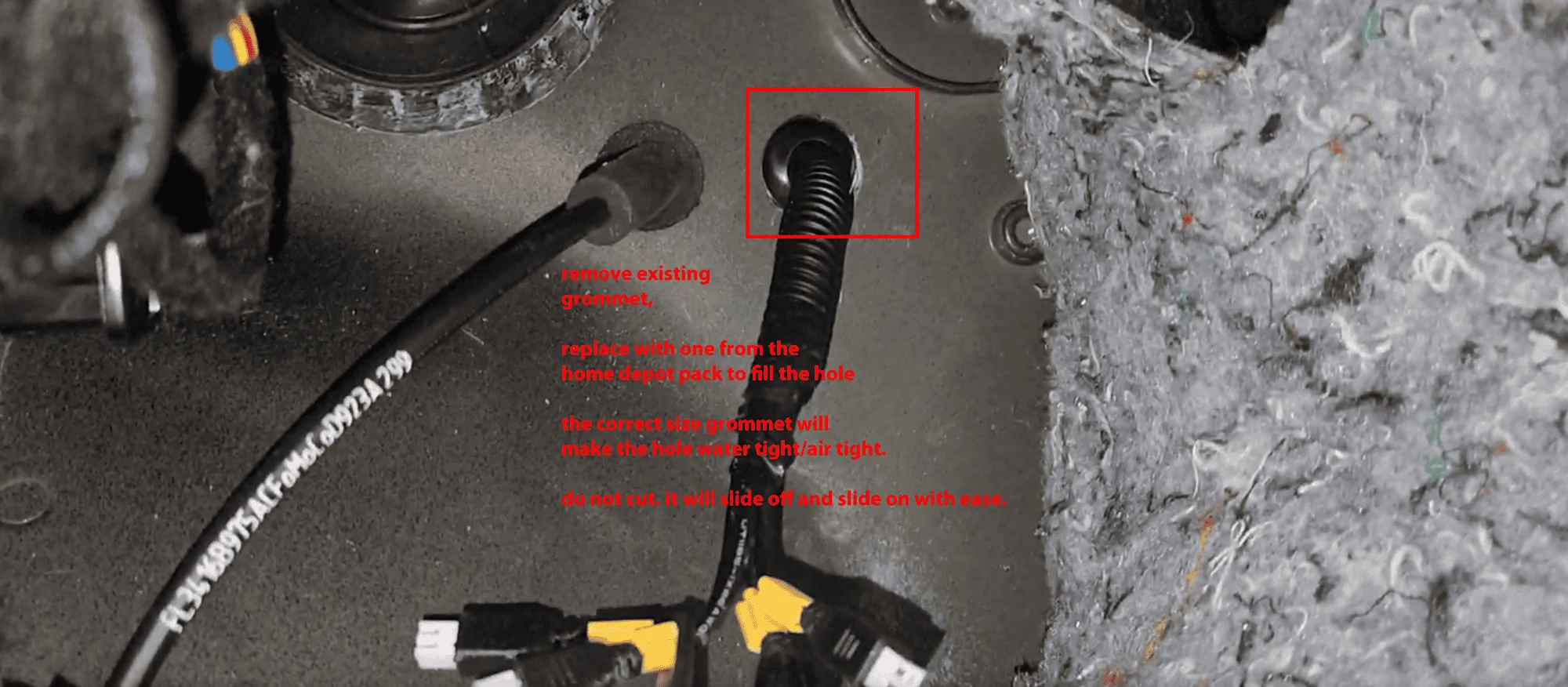 Ford F-150 Rostra Frontzone - Front Parking Sensor Installation Guide for Gen 14 F150 grommet_294f3e9c8985cc6f0dc010afe7b391282a2af4ca