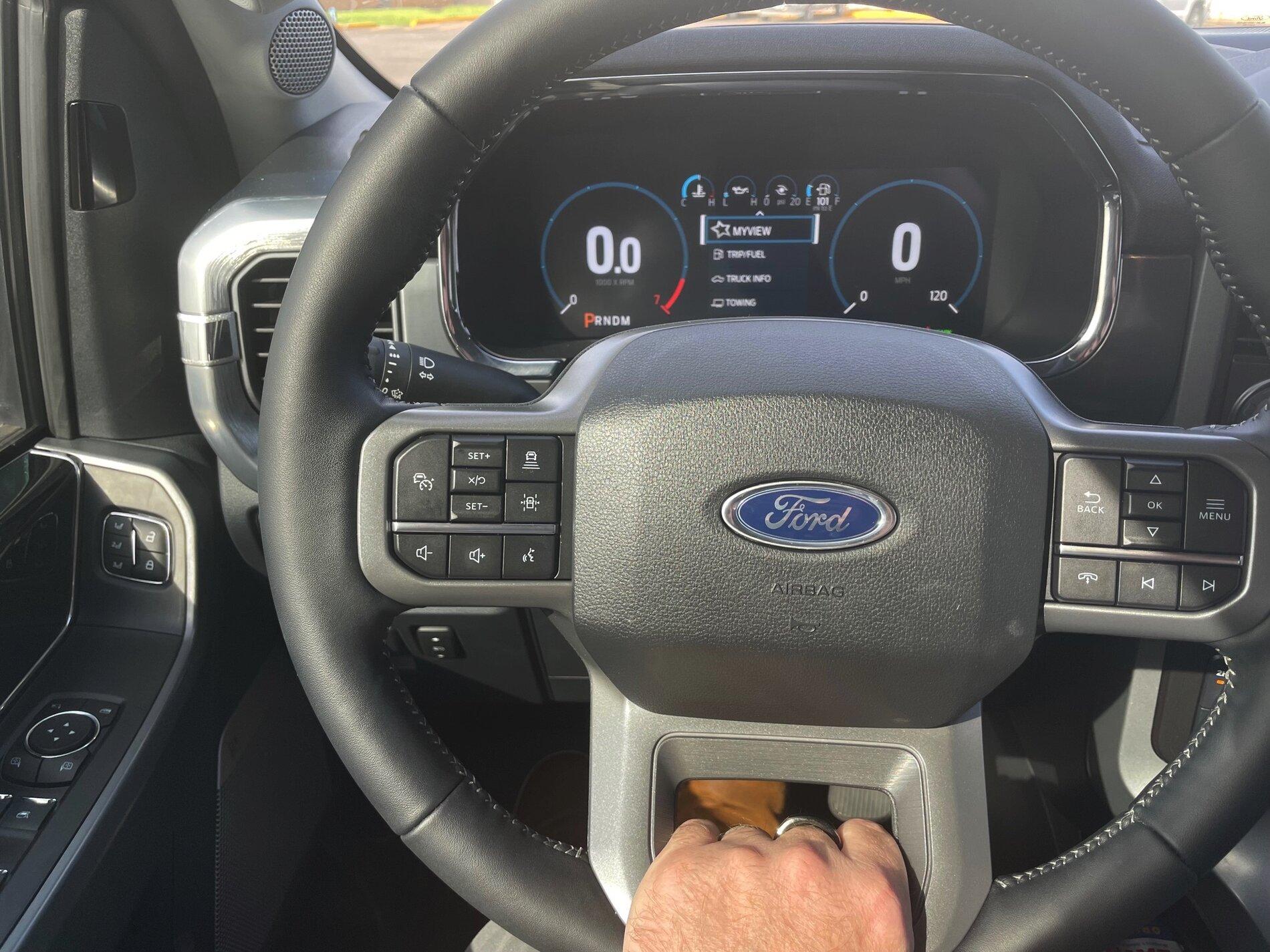 Ford F-150 Getting Lane Centering to Work Properly Hands Pos 2