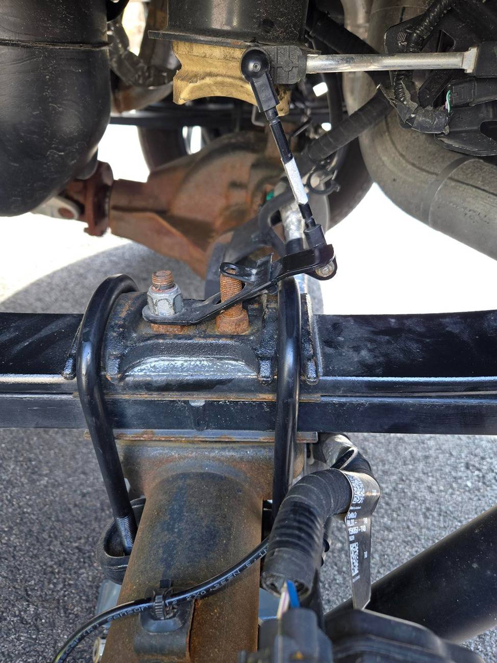 Ford F-150 Rear blocks removed - alignment way off Headlight leveler