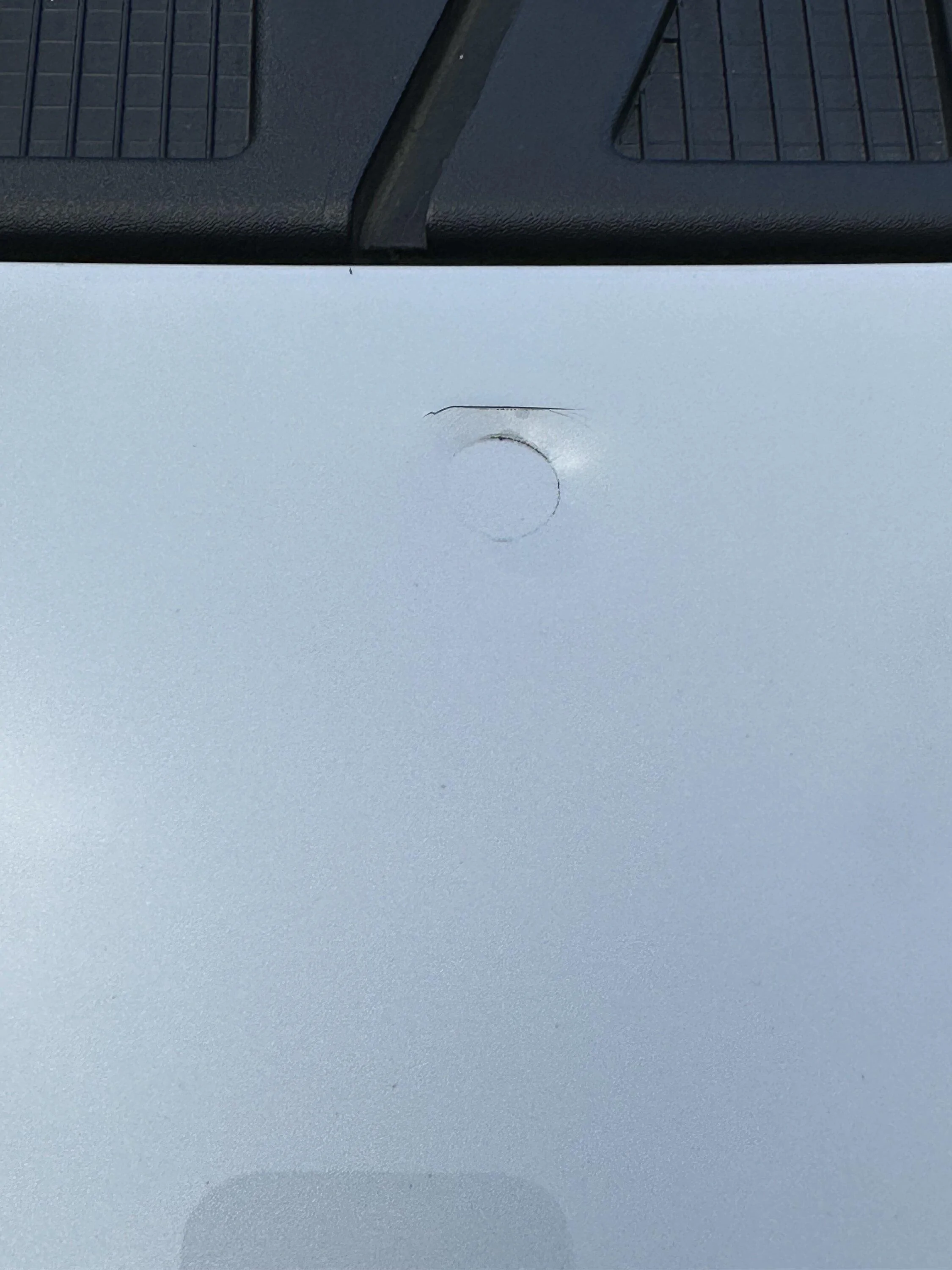 Ford F-150 Damage after service ? Hood 1