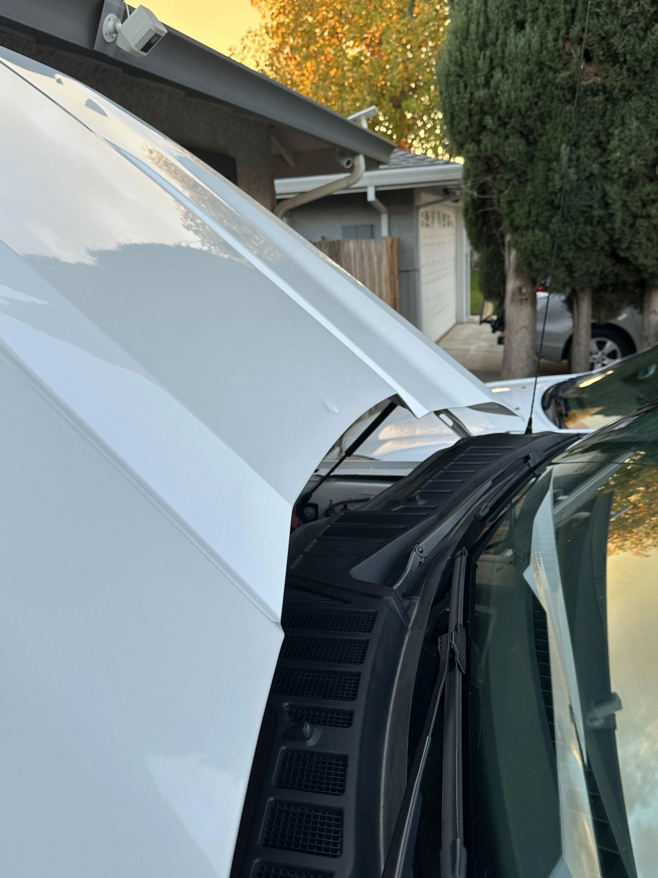 Ford F-150 Damage after service ? Hood 3