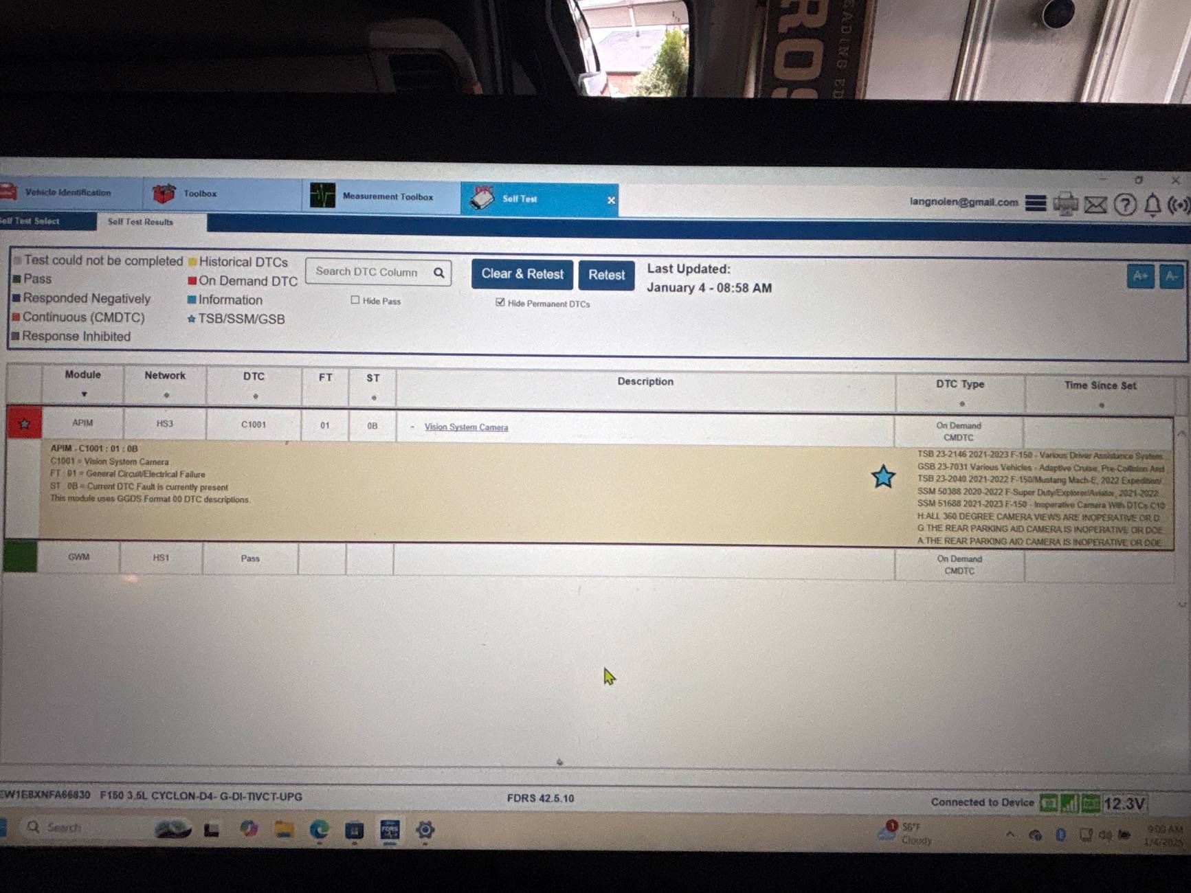 Ford F-150 ECU module programming guide using FDRS image