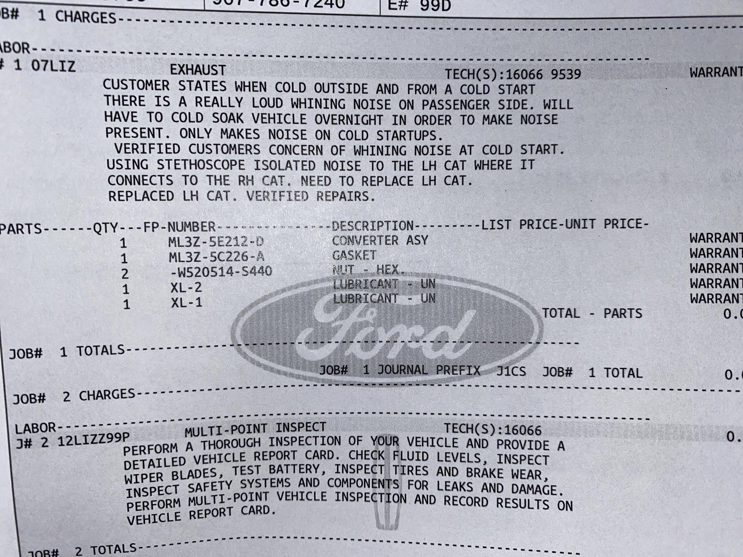 Ford F-150 Strange noise during cold start on Powerboost image