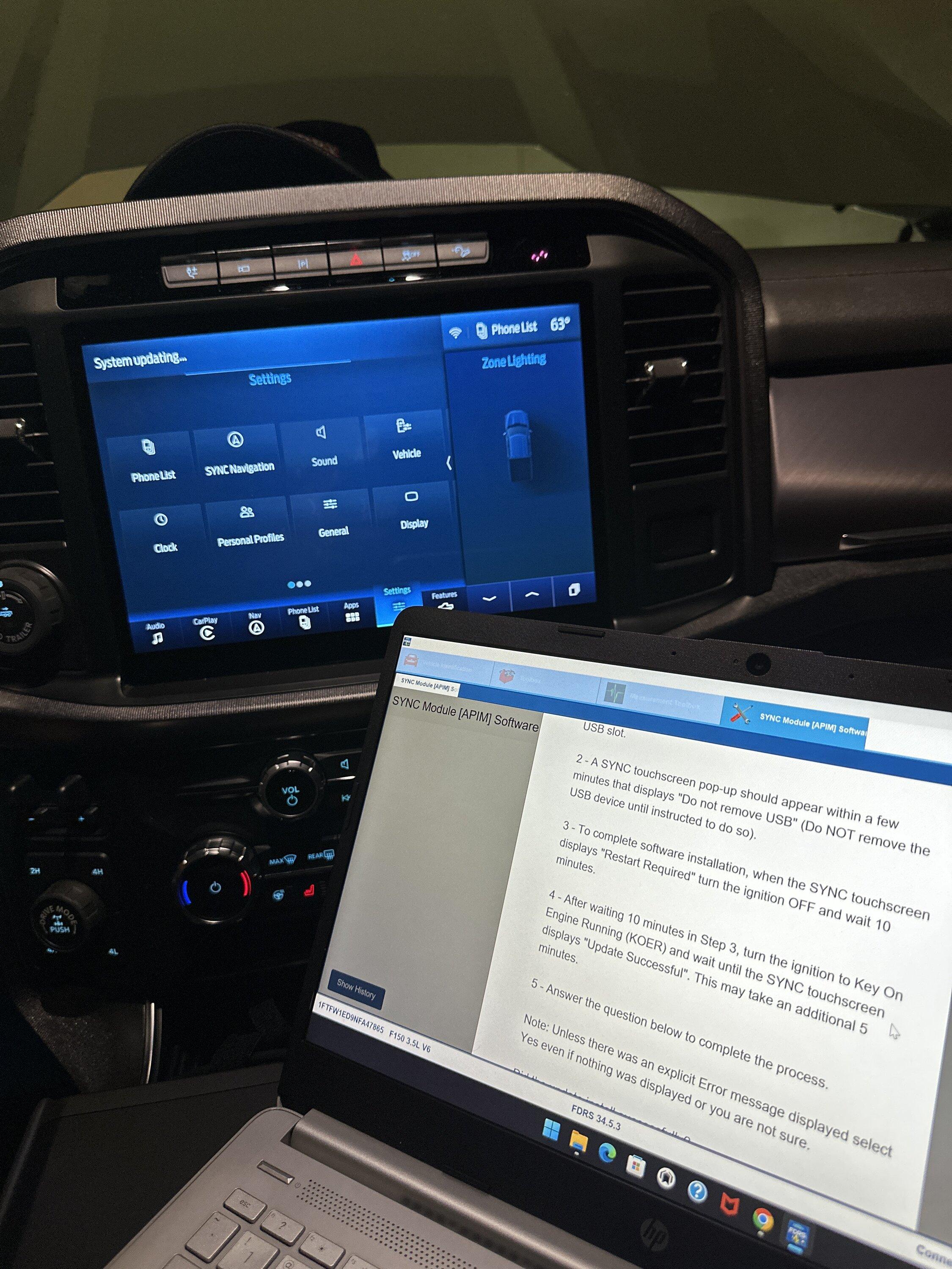 Ford F-150 ECU module programming guide using FDRS image
