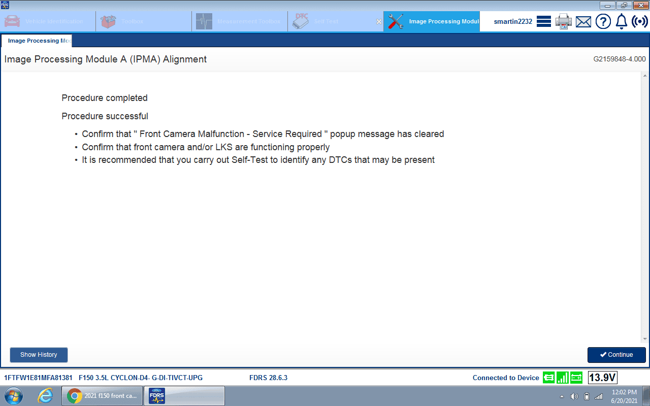 Ford F-150 Sensor faults on first drive image