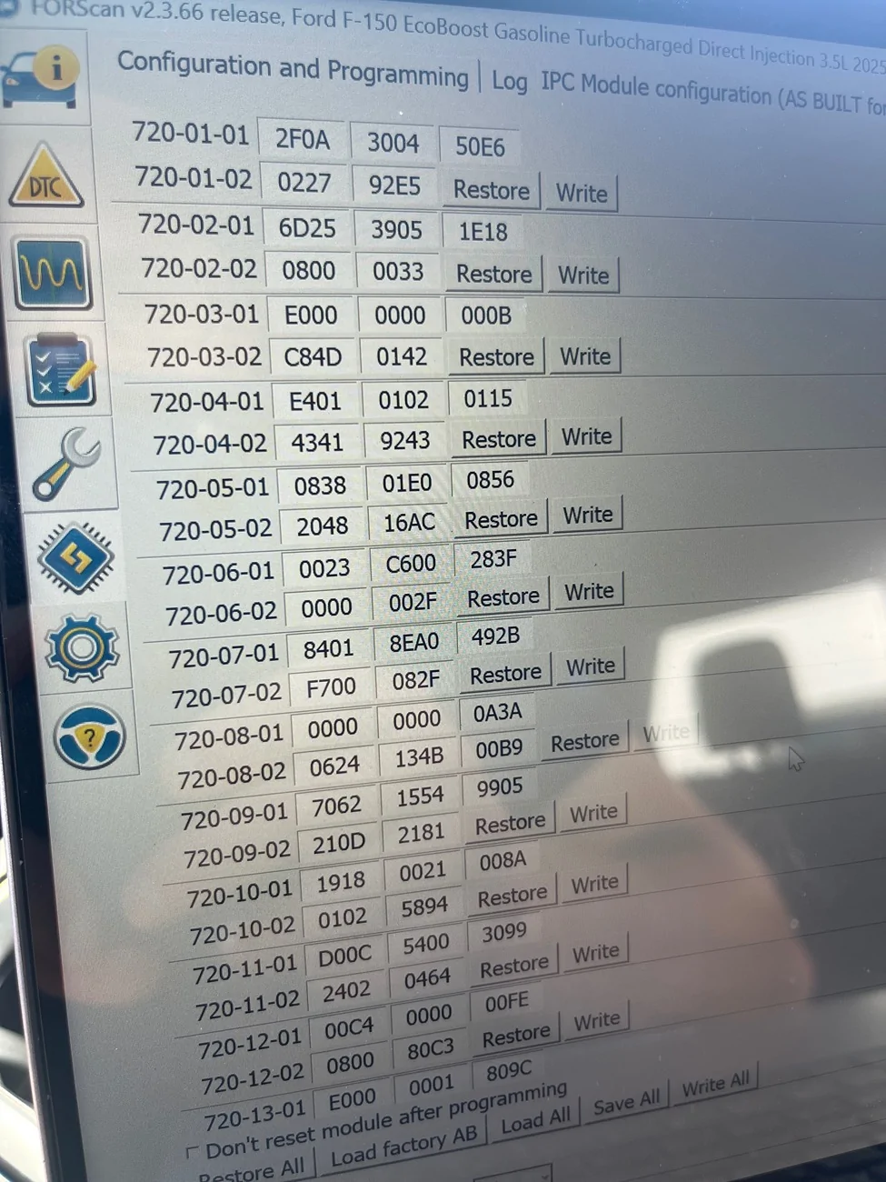 Ford F-150 2021+ F-150 FORScan List / Database / Spreadsheet imag