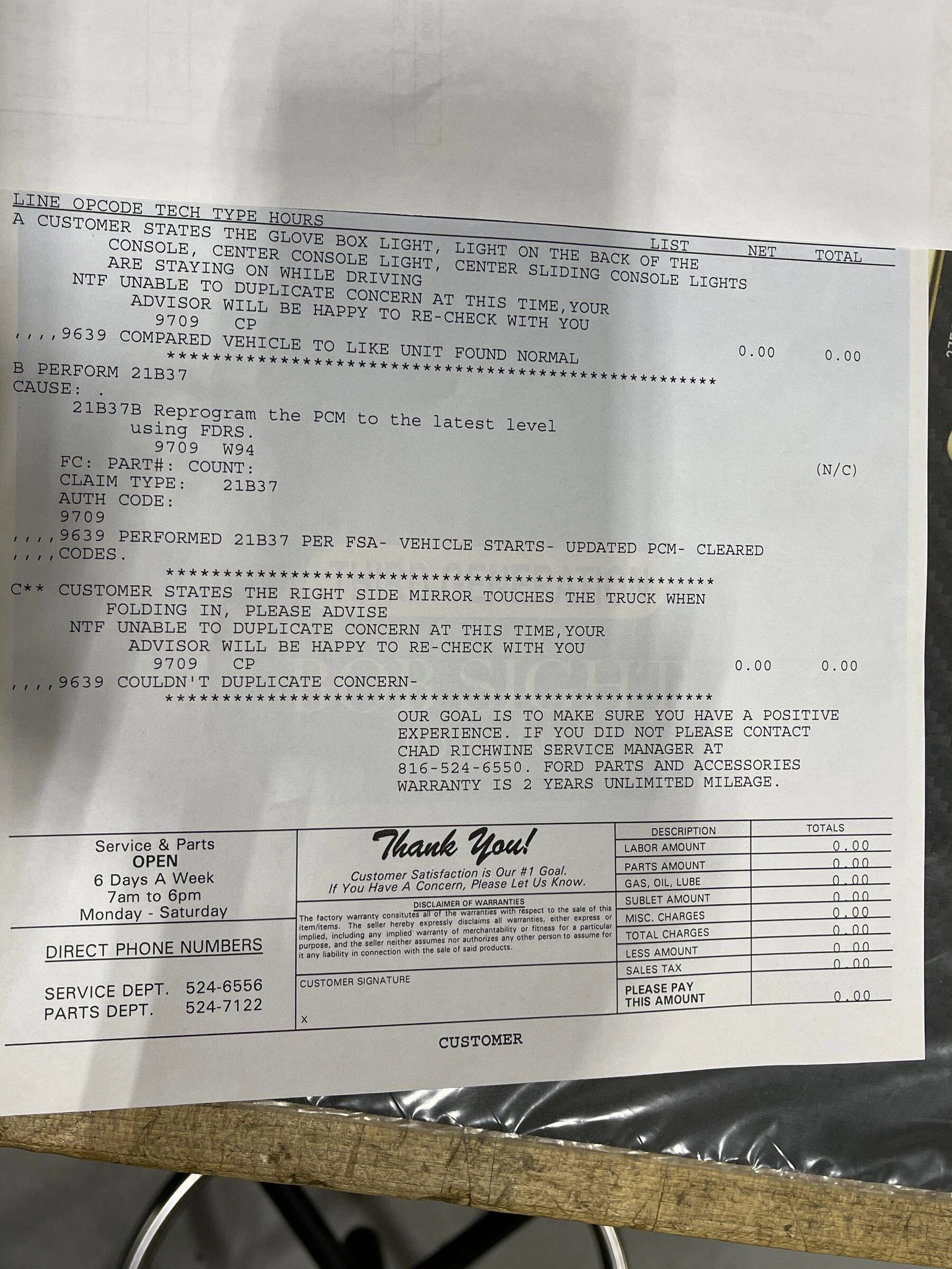 Ford F-150 Compartment lights stay on all the time!!!! imag