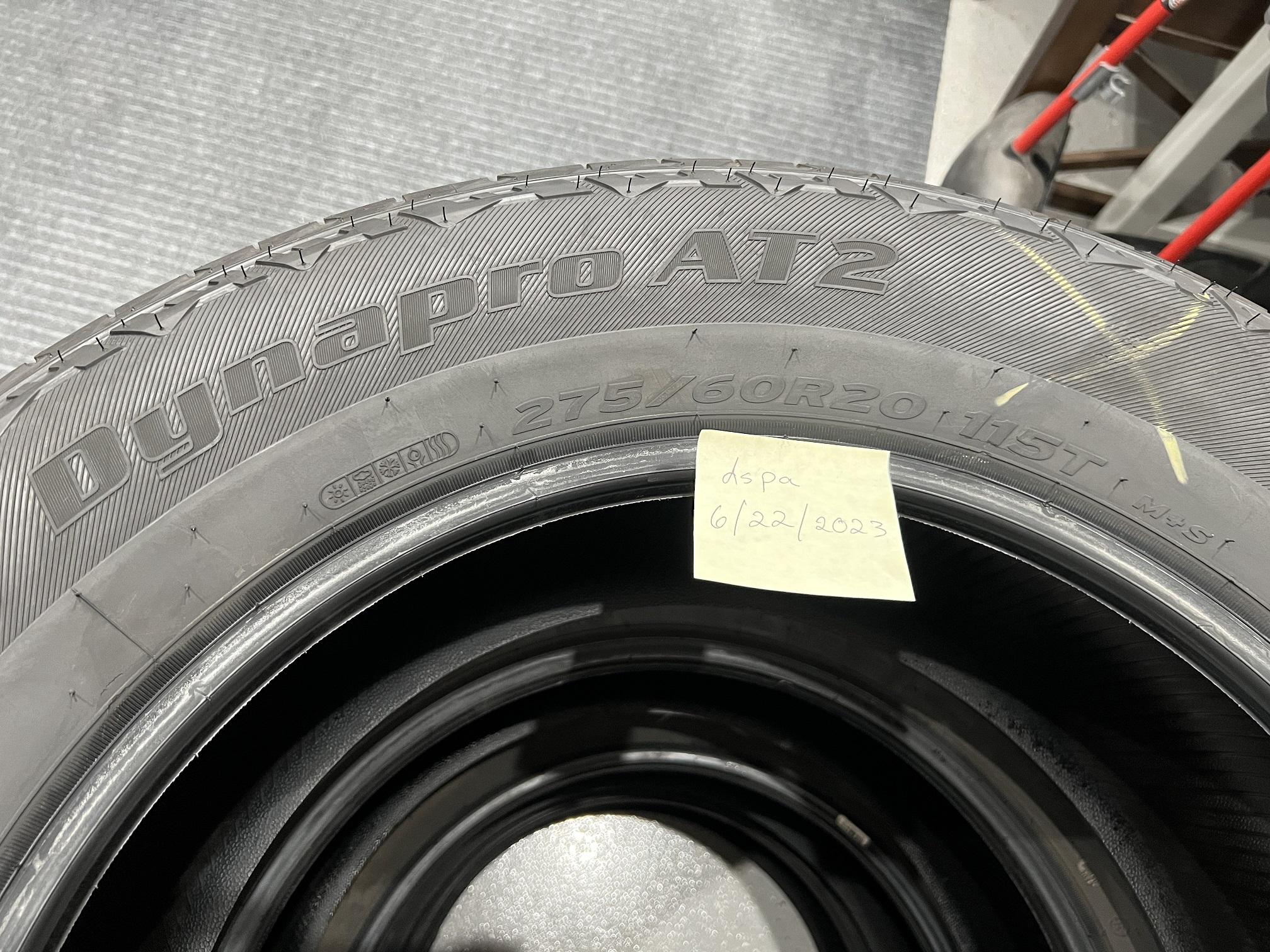 Ford F-150 2023 F-150 OEM Hankook DynaPro A/T Tires 275/60R20 M+S (Like New - Local Pickup Only) IMG-9163.JPG