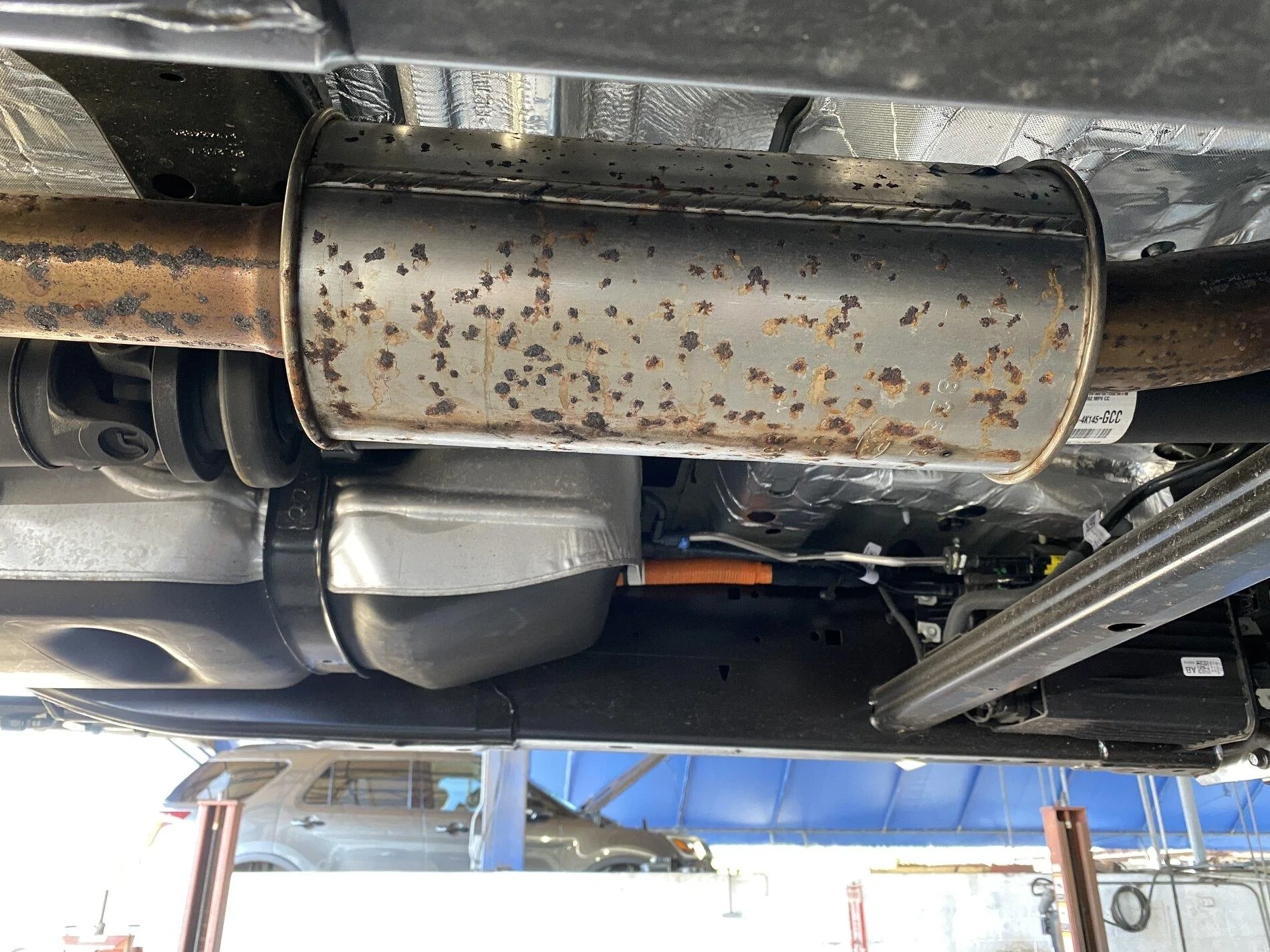 Ford F-150 Rust on rear end of 2021 F-150 -- any others? IMG_0015
