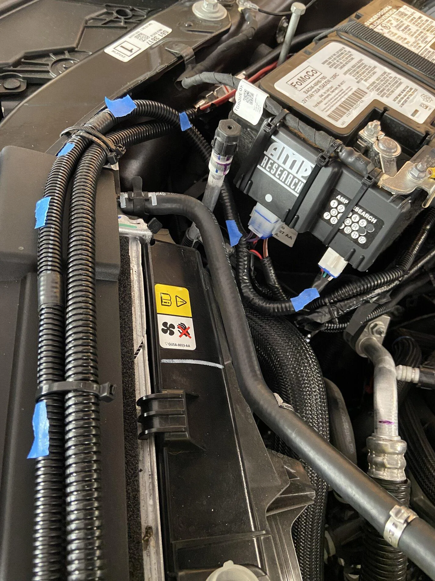 Ford F-150 Adding AMP power step to 21 Lariat Super Crew IMG_0070