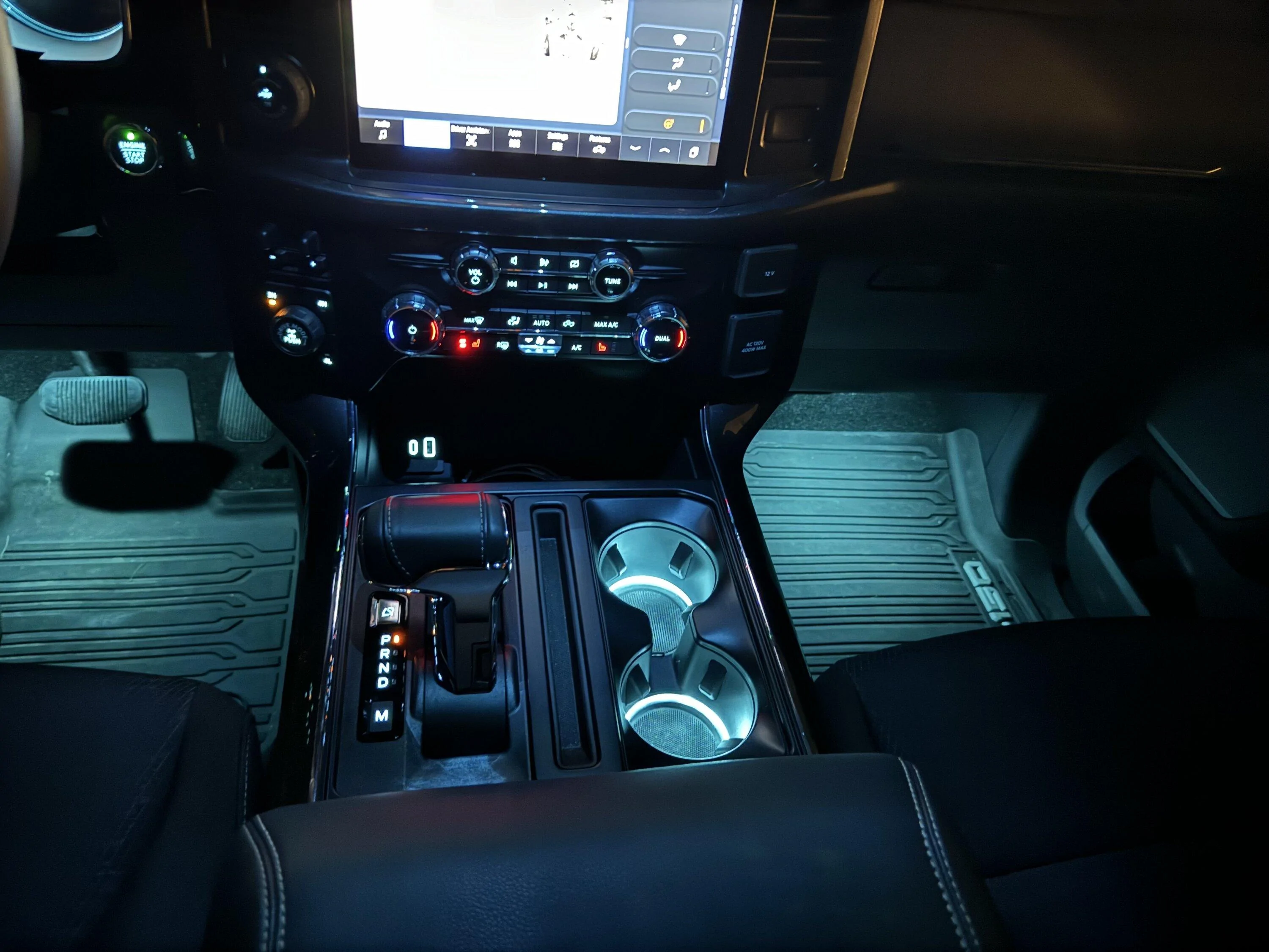 Ford F-150 XLT trucks with push button start cup holder/ambient lighting IMG_0086