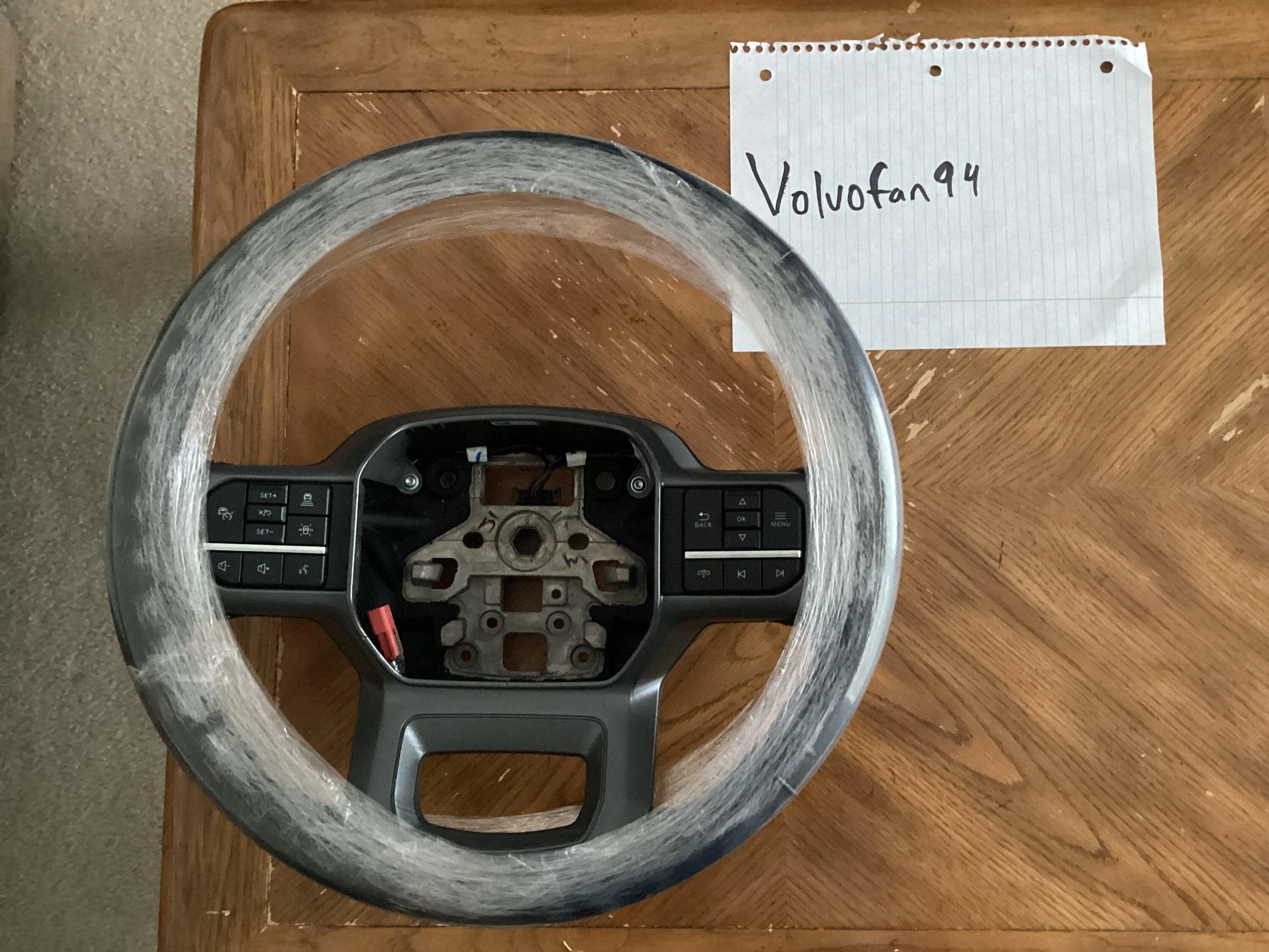 Ford F-150 XLT 302a Leather Wrapped non-Heated Steering Wheel IMG_0141