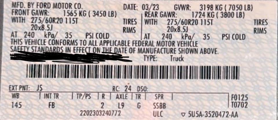 Ford F-150 2023 F150 3.5 ecoboost Max Towing capacity IMG_0169_Original