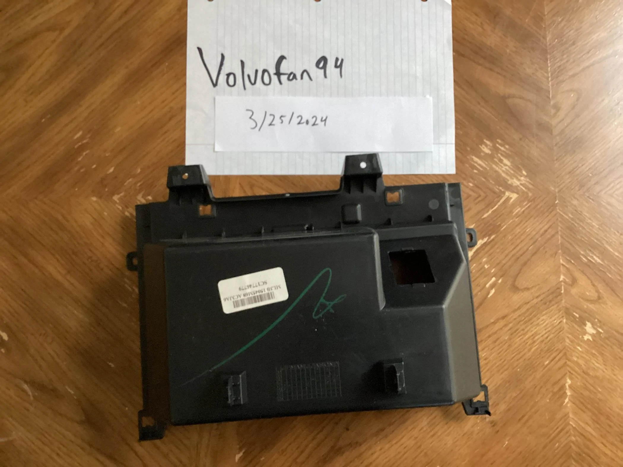 Ford F-150 Media Bin with Cutout for Ambient Interior Light IMG_0200