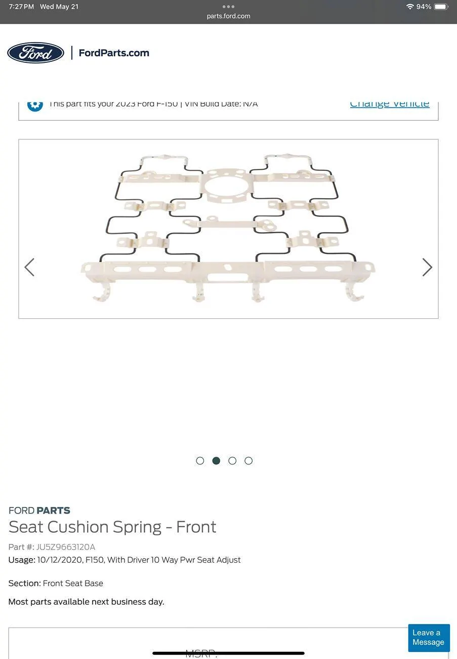 Ford F-150 Seat replacement - 2023 F150 Lariat IMG_0216