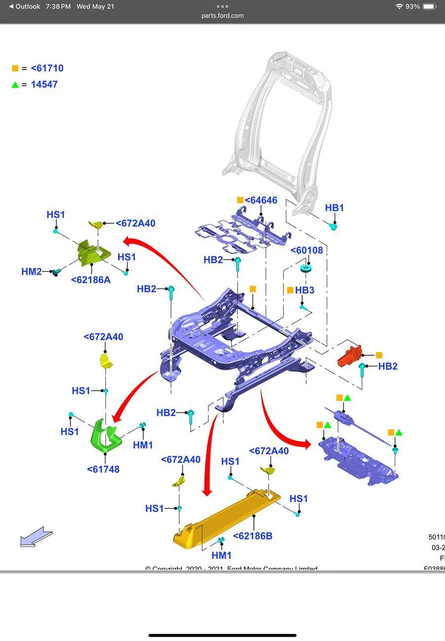 Ford F-150 Seat replacement - 2023 F150 Lariat IMG_0217