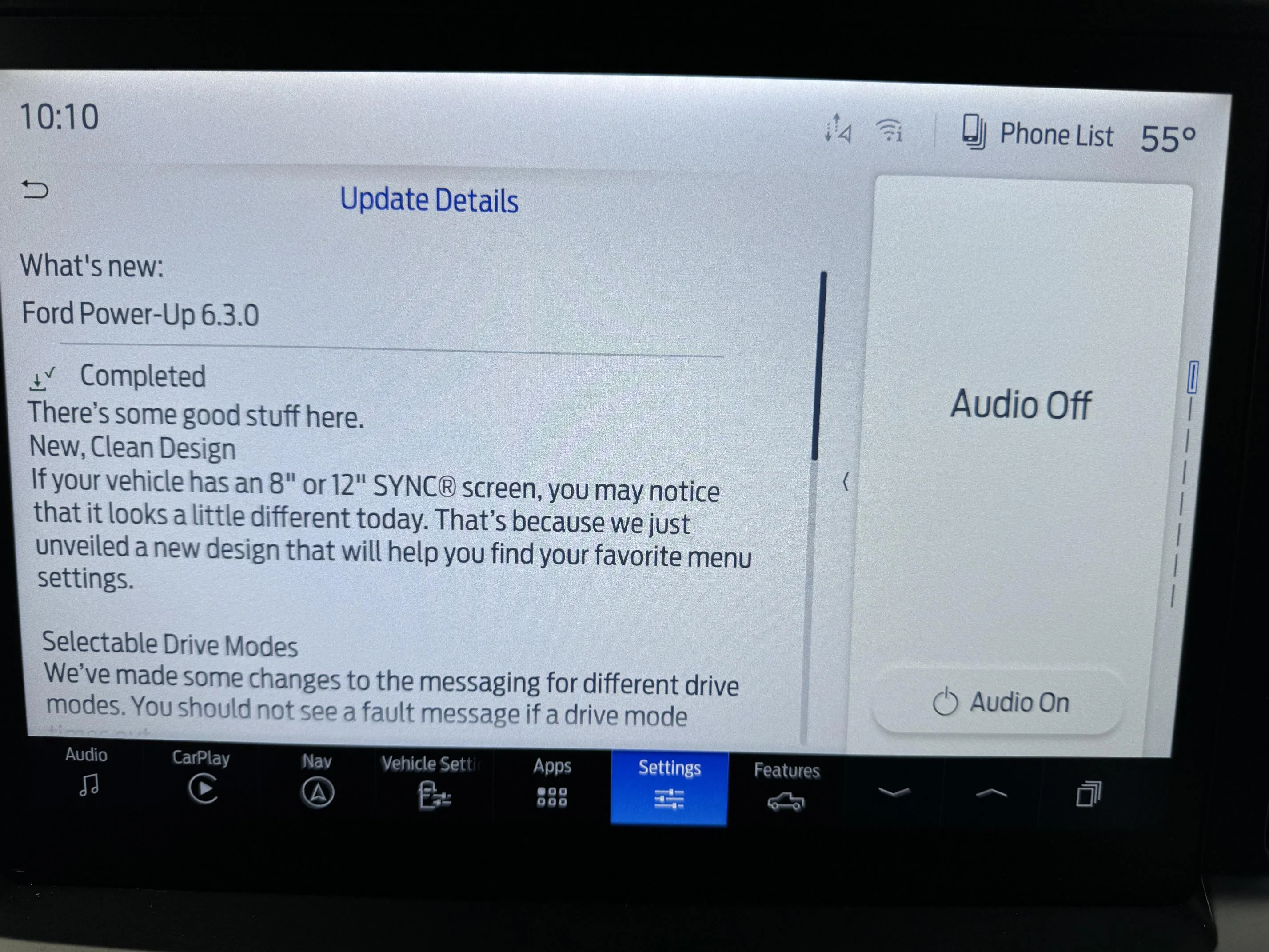 Ford F-150 Ford Power-Up 6.3.0  SYNC version 23291 IMG_0269