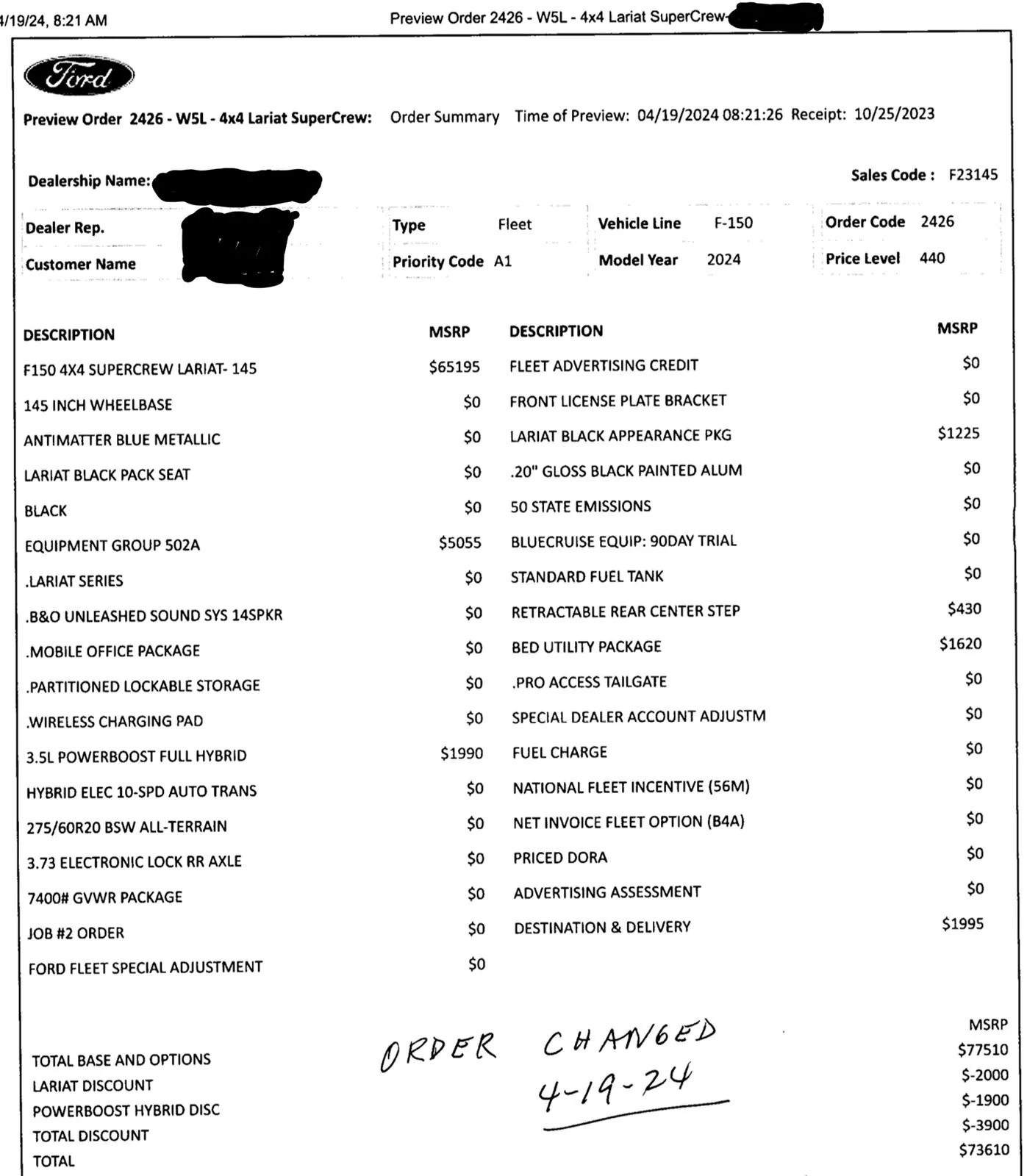 Ford F-150 Detailed Information About Ford Ordering & Scheduling Process IMG_0286
