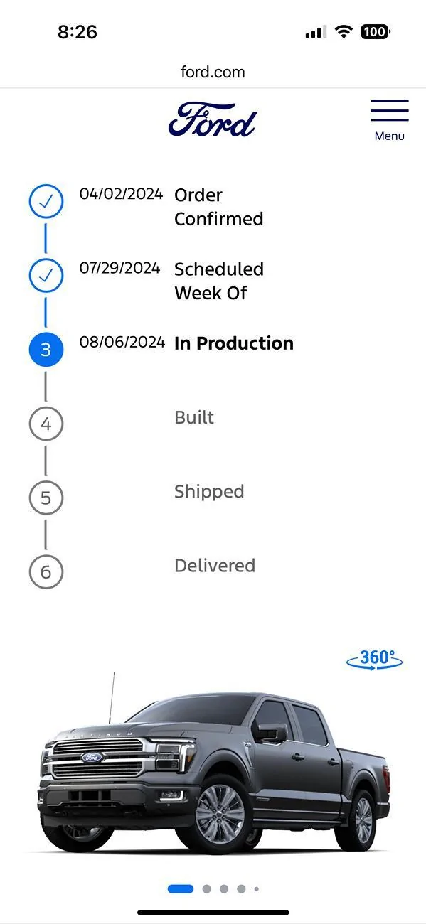 Ford F-150 2024 F-150 Scheduling This Week (6/13/24) for Production Week 7/29 IMG_0357