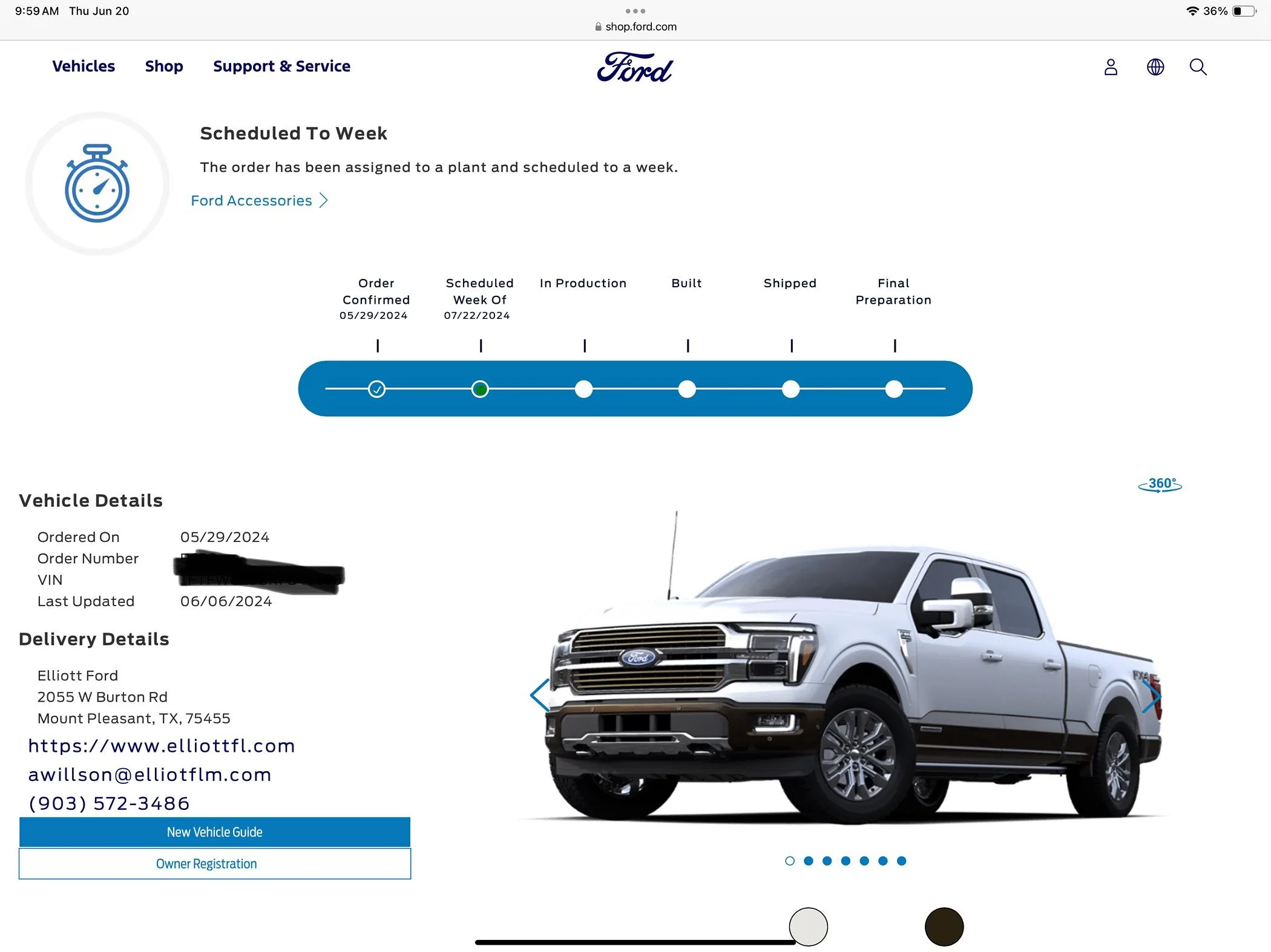 Ford F-150 2024 F-150 Scheduling This Week (6/6/24) for Production Week 7/22 IMG_0360