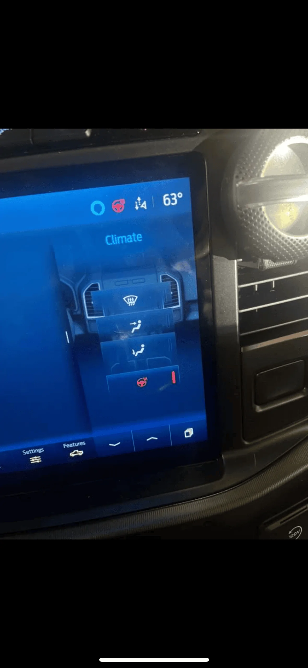 Ford F-150 Heated steering wheel soft button IMG_0367