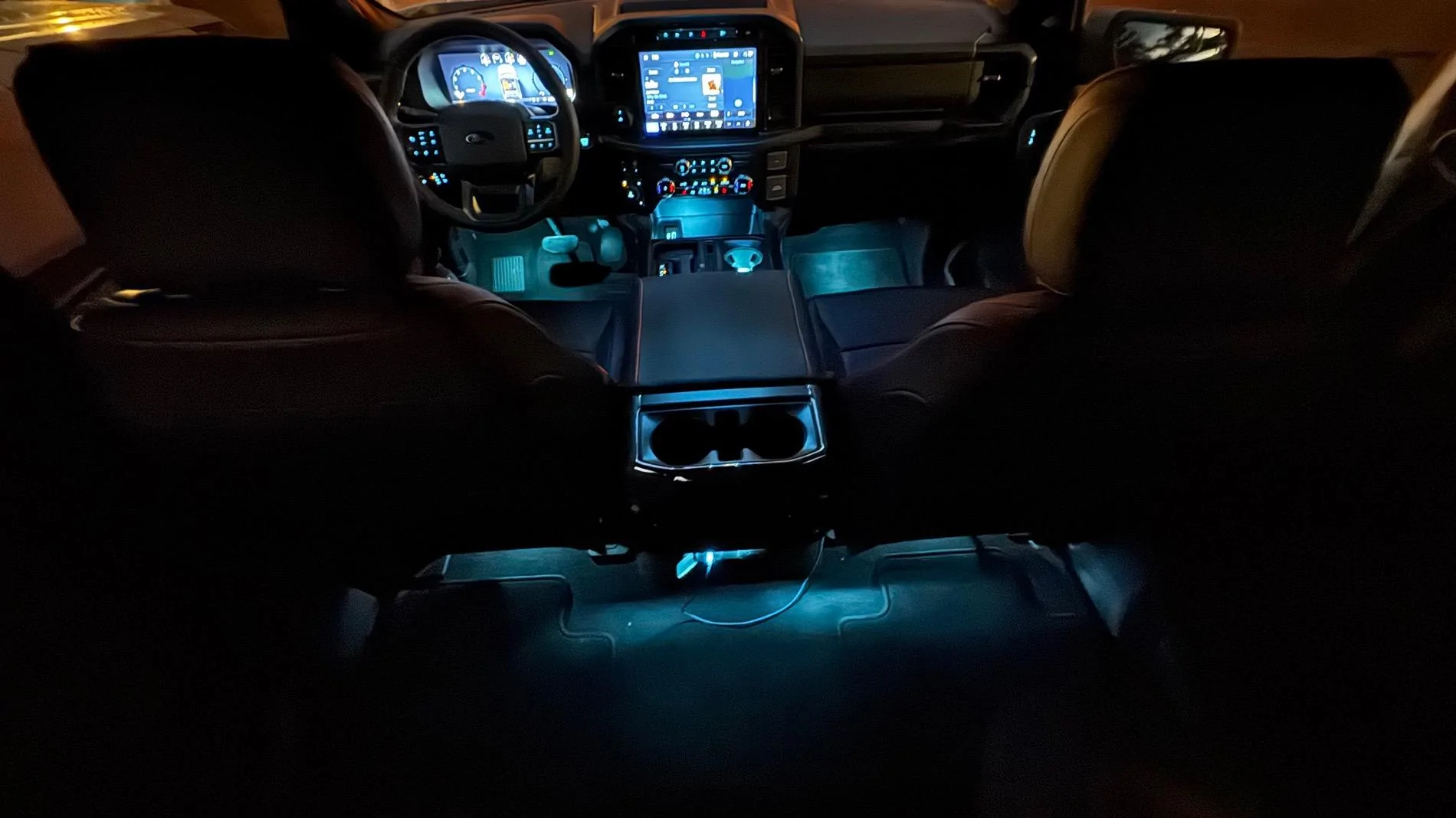 Ford F-150 XLT trucks with push button start cup holder/ambient lighting IMG_0514