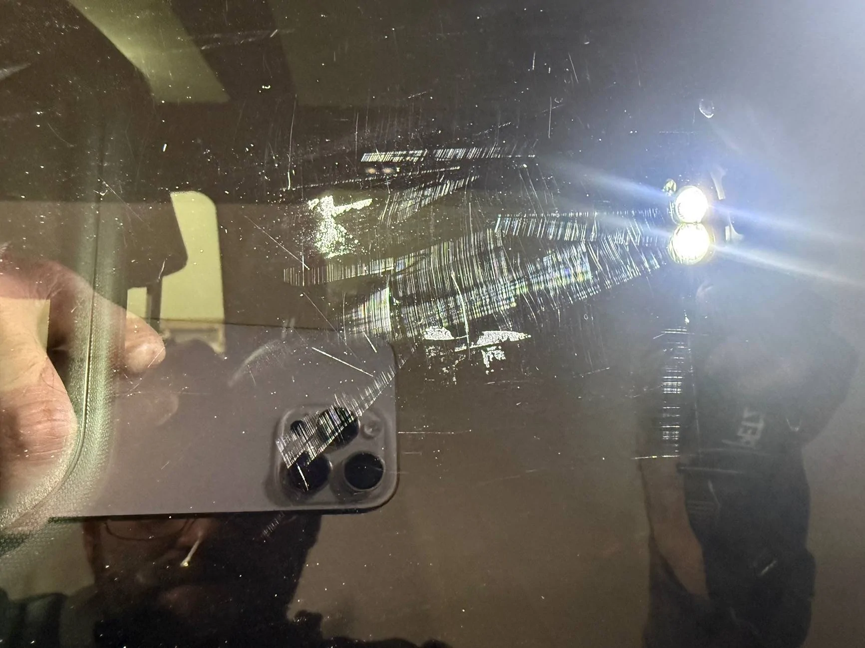 Ford F-150 Scratched window IMG_0626