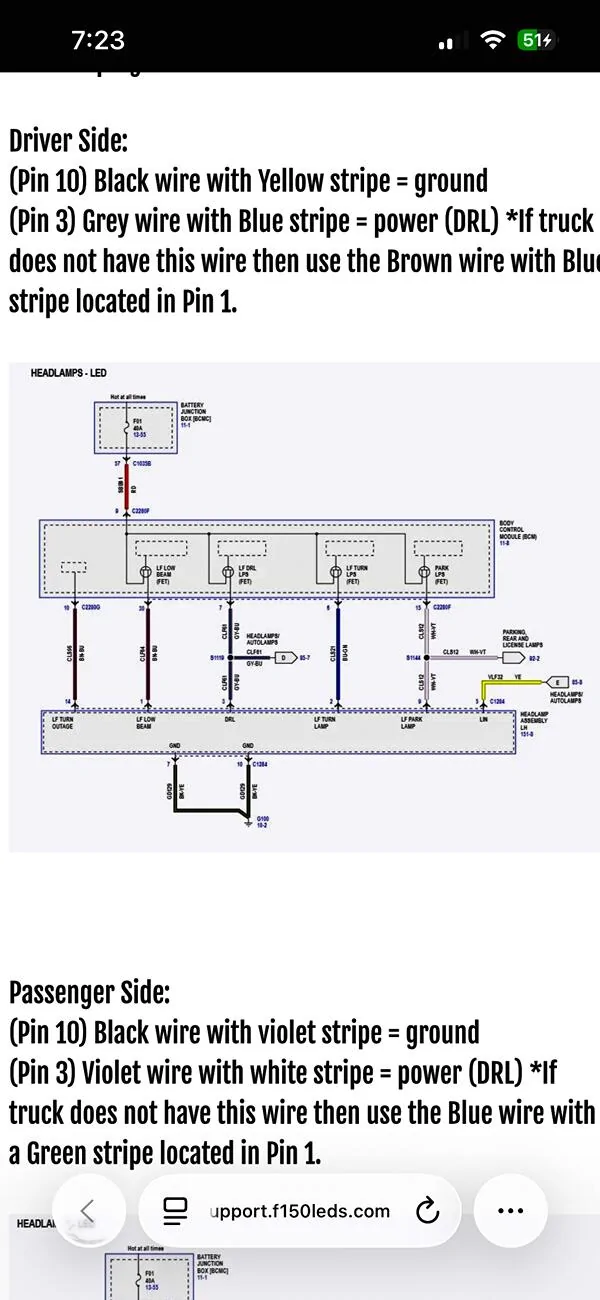 Ford F-150 Installing f150leds side vent lights. Where to tap into? IMG_0663