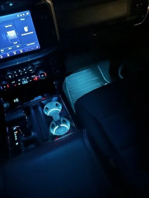 Ford F-150 XLT trucks with push button start cup holder/ambient lighting IMG_0677
