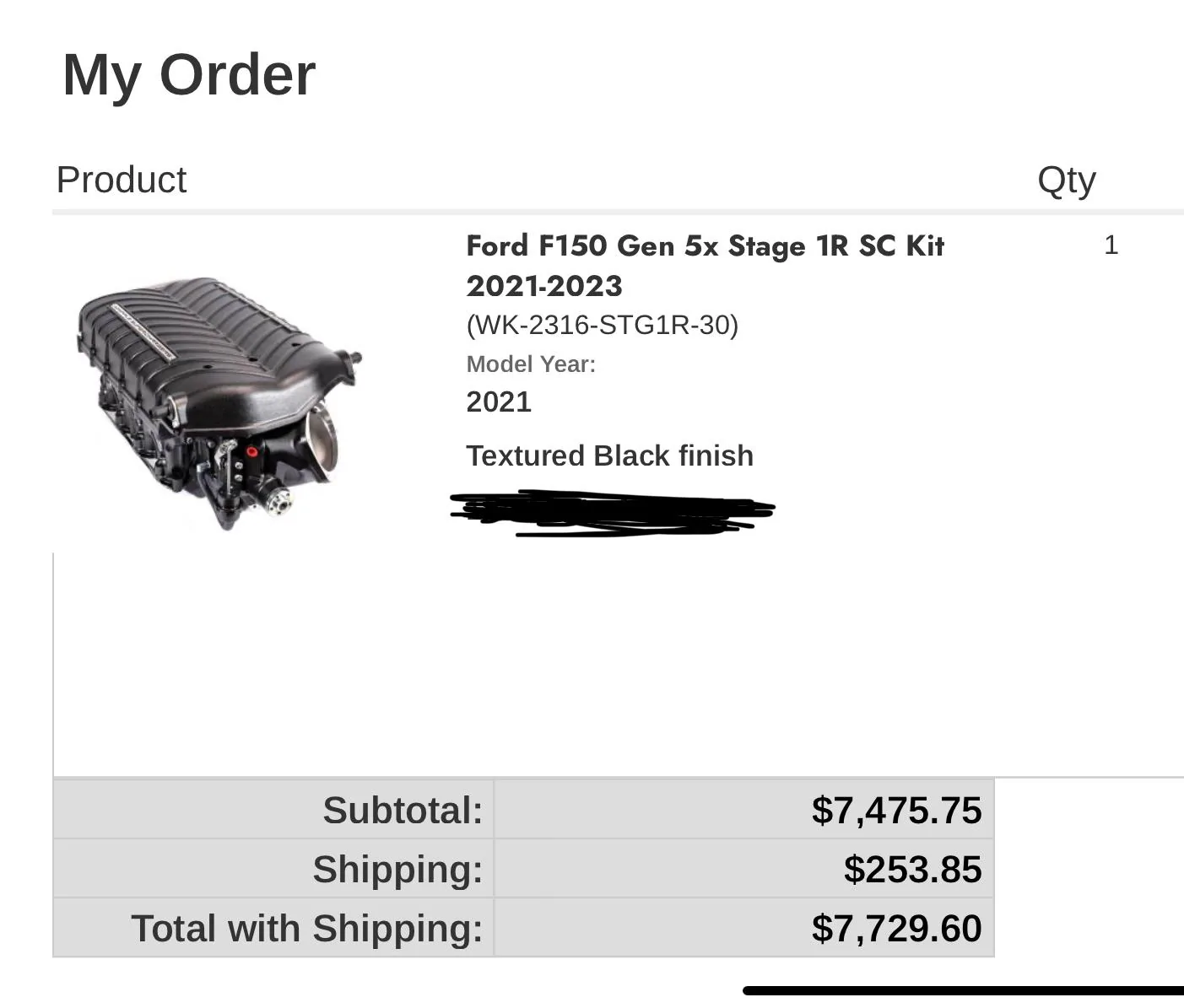 Ford F-150 New Whipple kits for F-150 are discounted 15% for a few days IMG_0737