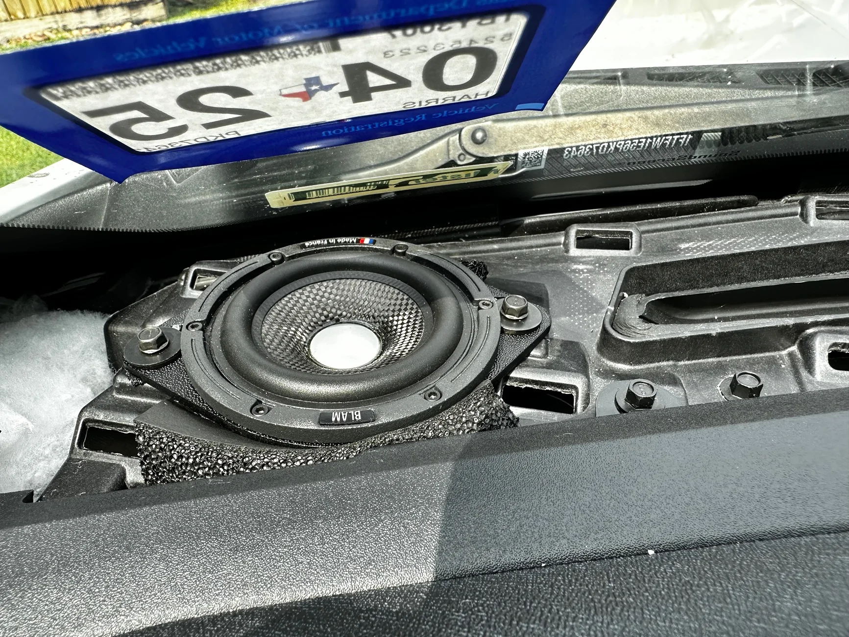 Ford F-150 Adding mid range speaker to dash without B&O unleashed IMG_0759
