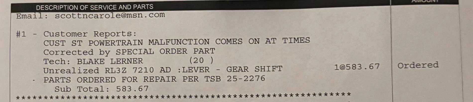 Ford F-150 Powertrain malfunction 2024 f150 IMG_0904