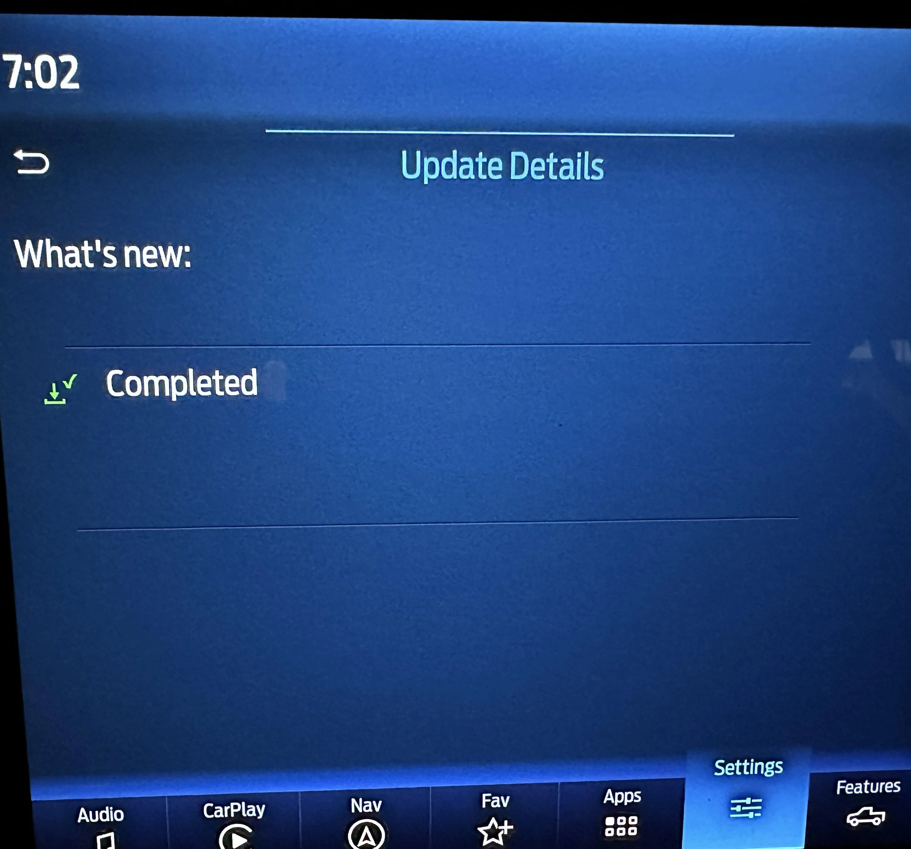 Ford F-150 Post APIM Replacement Question - Update Details Missing IMG_0937