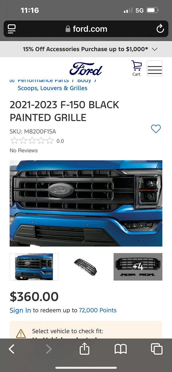 Ford F-150 2024 STX to XLT grille and headlights? IMG_0944