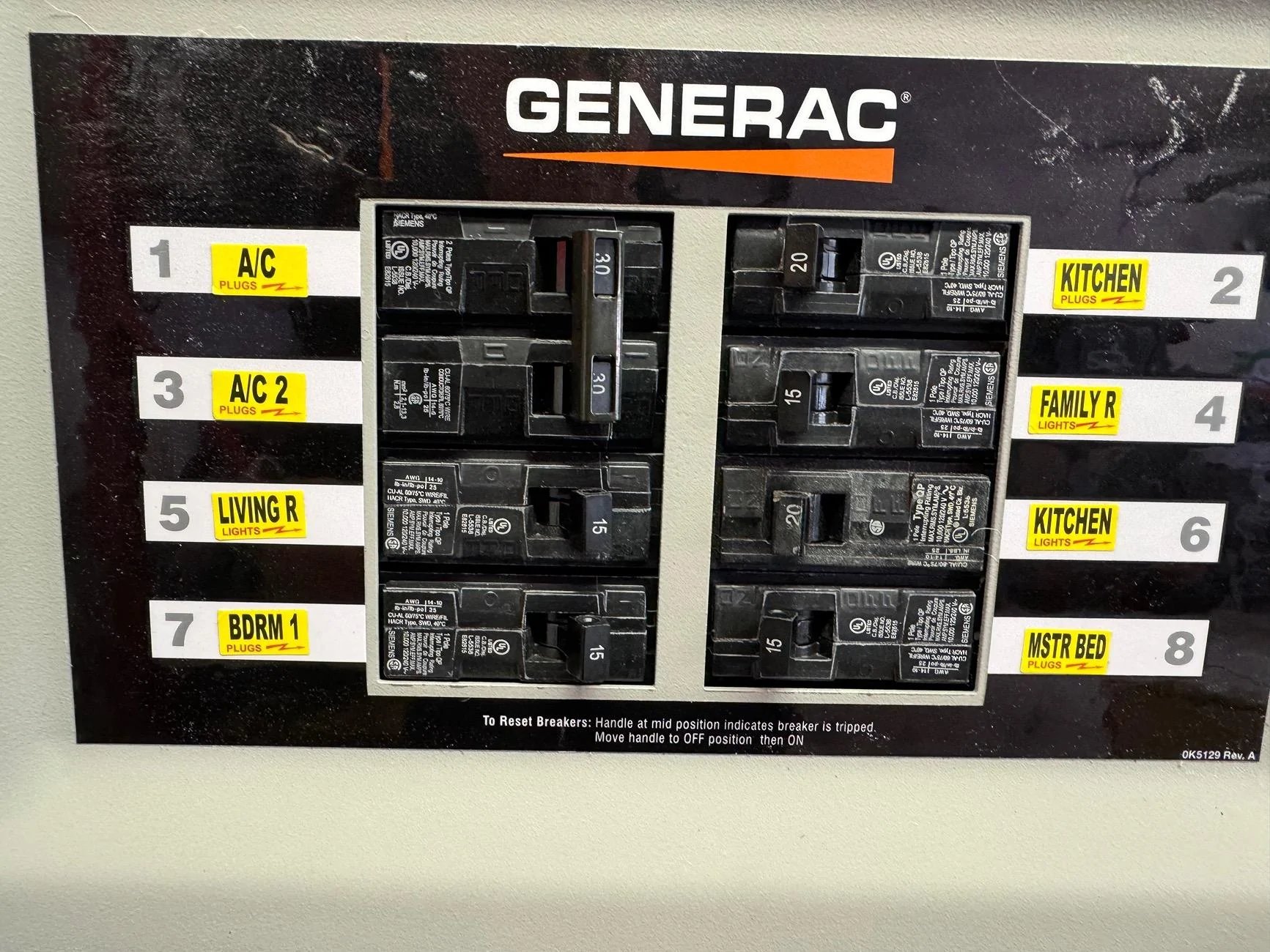 Ford F-150 Installed Transfer Switch in House IMG_0976