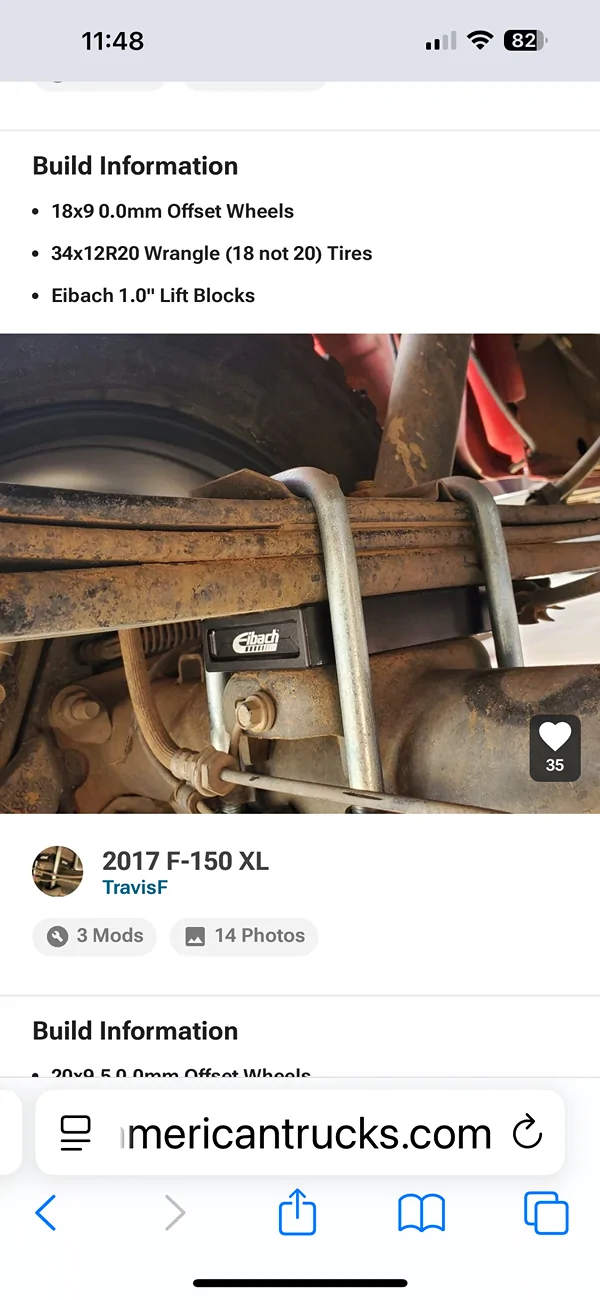 Ford F-150 Fox 2” leveling kit not sitting how I want. IMG_0995