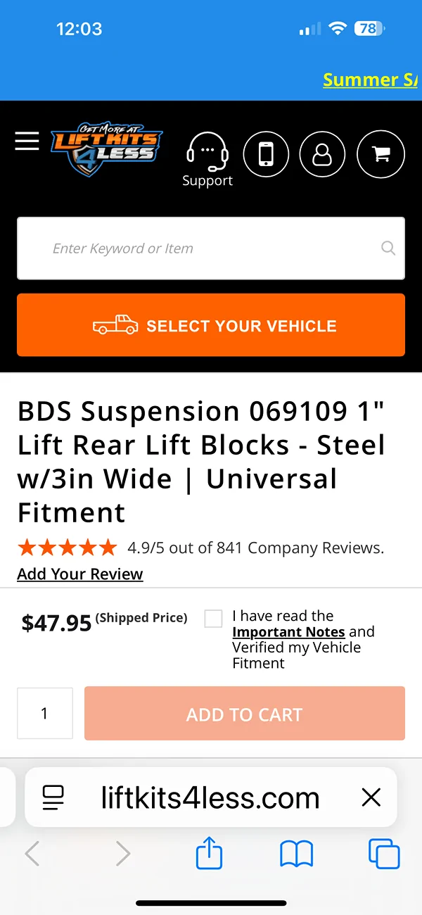 Ford F-150 Fox 2” leveling kit not sitting how I want. IMG_0997