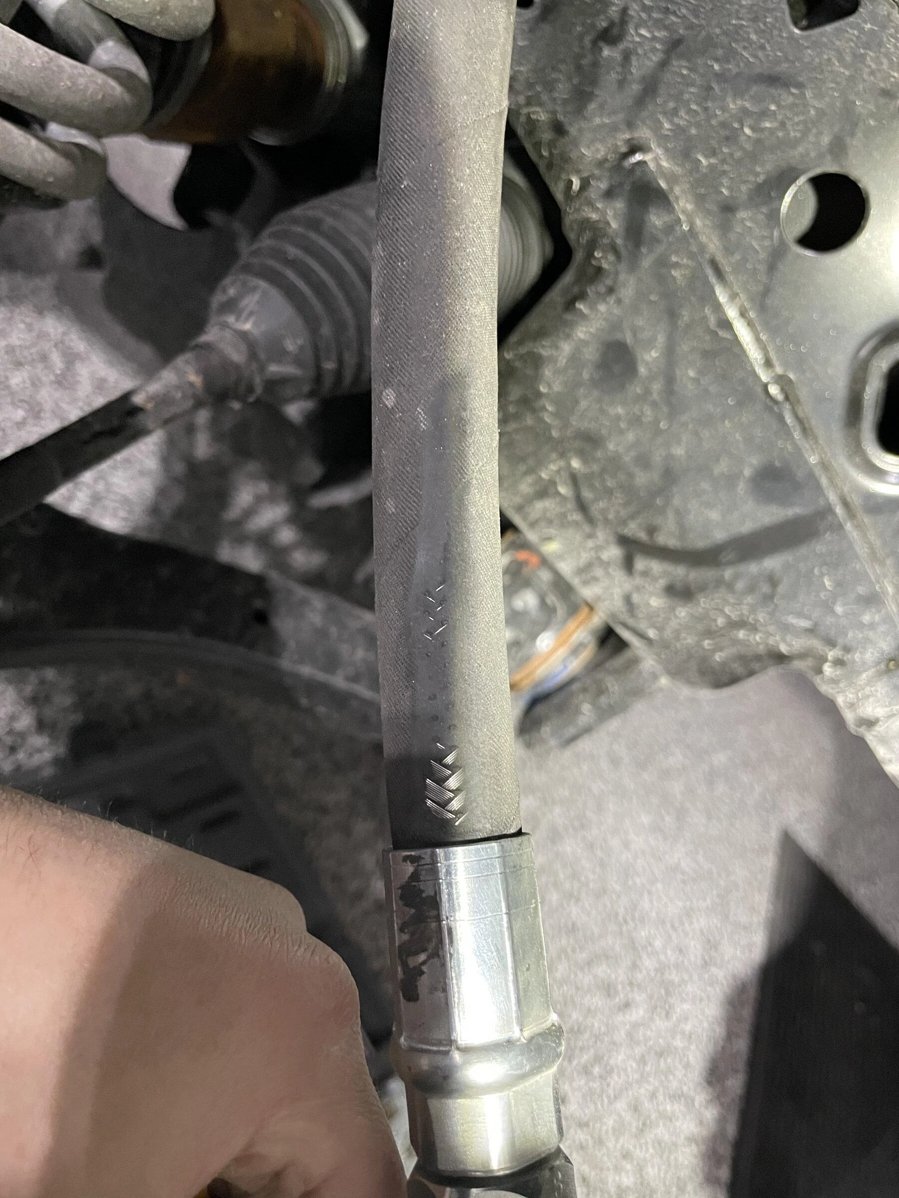 Ford F-150 Tire clearance remote reservoir placement IMG_1056