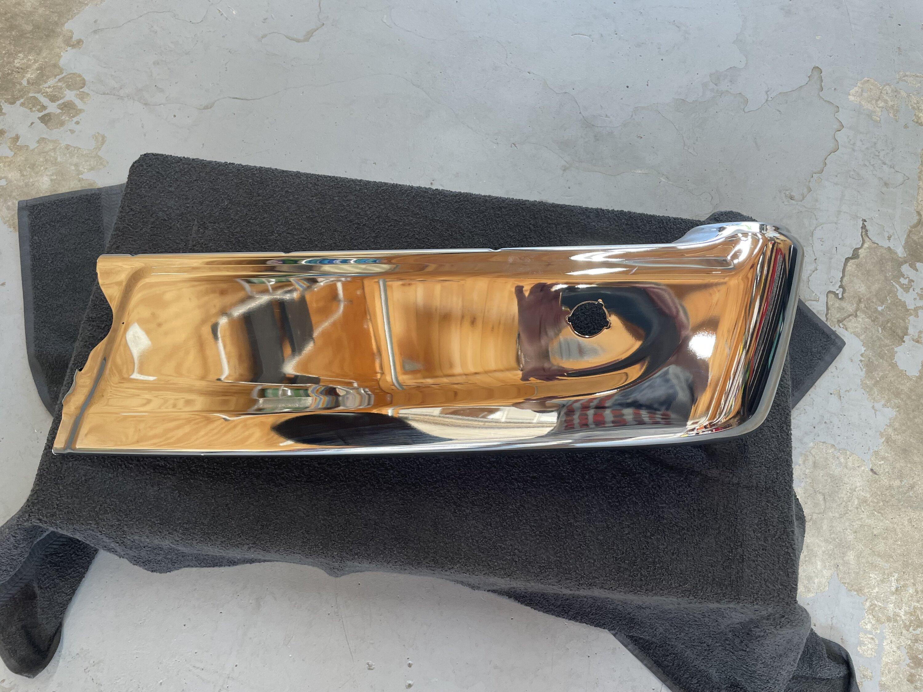 Ford F-150 Rear Bumper Face Bar (Chrome Right Side New) IMG_1136