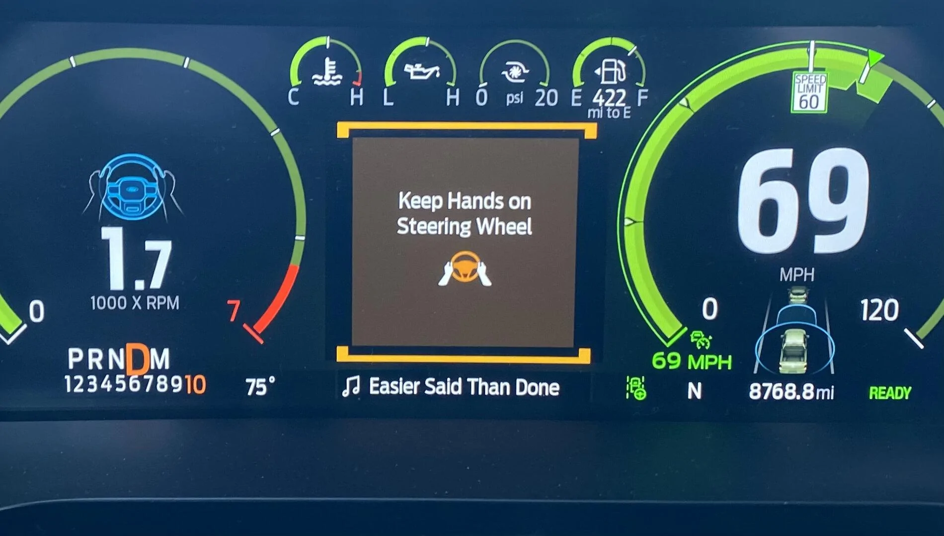 Ford F-150 Blue Cruise vs Lane Keep Assist IMG_1226