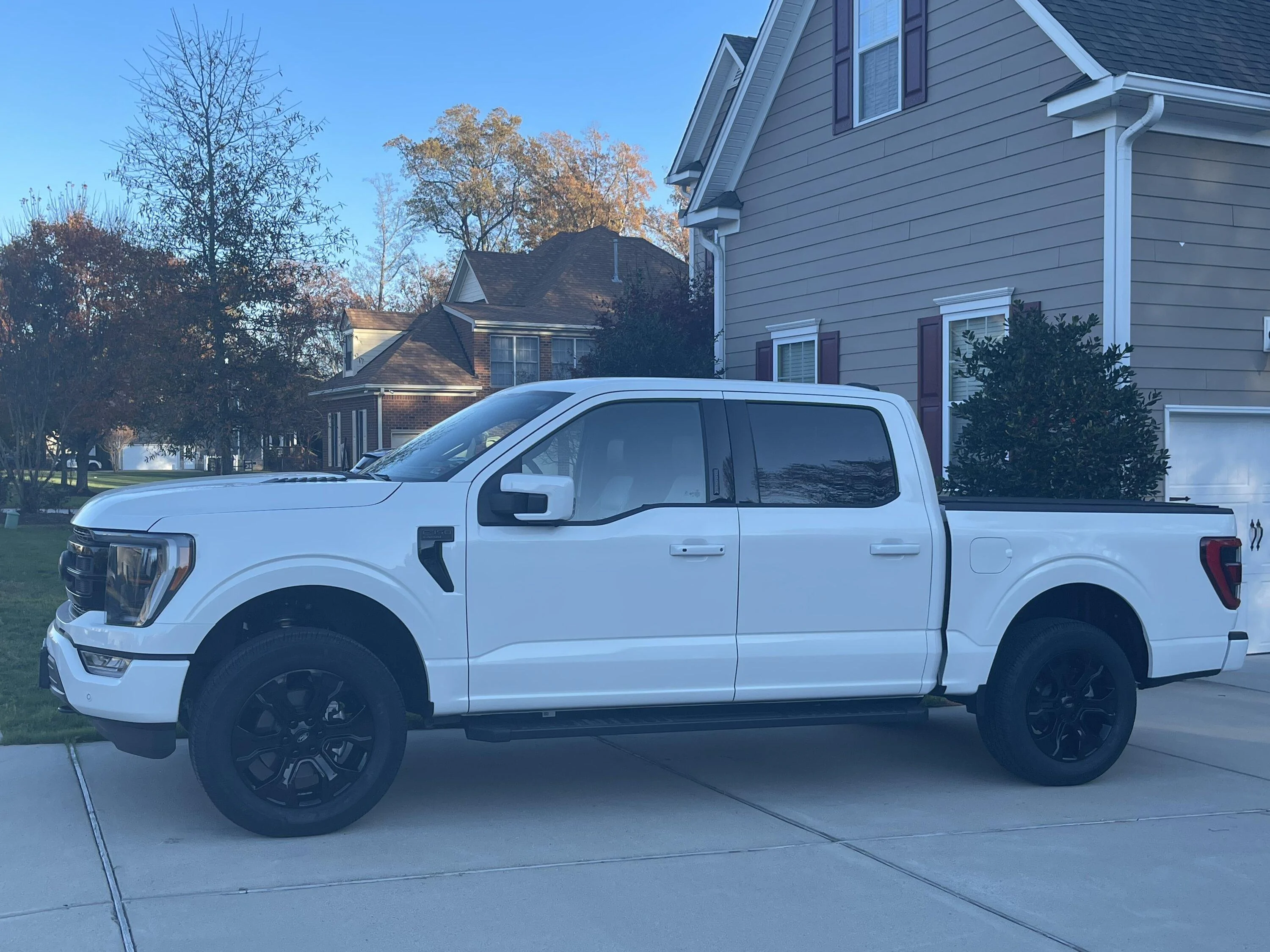 Ford F-150 Spicing up Black Stock BAP 20" wheels. IMG_1413