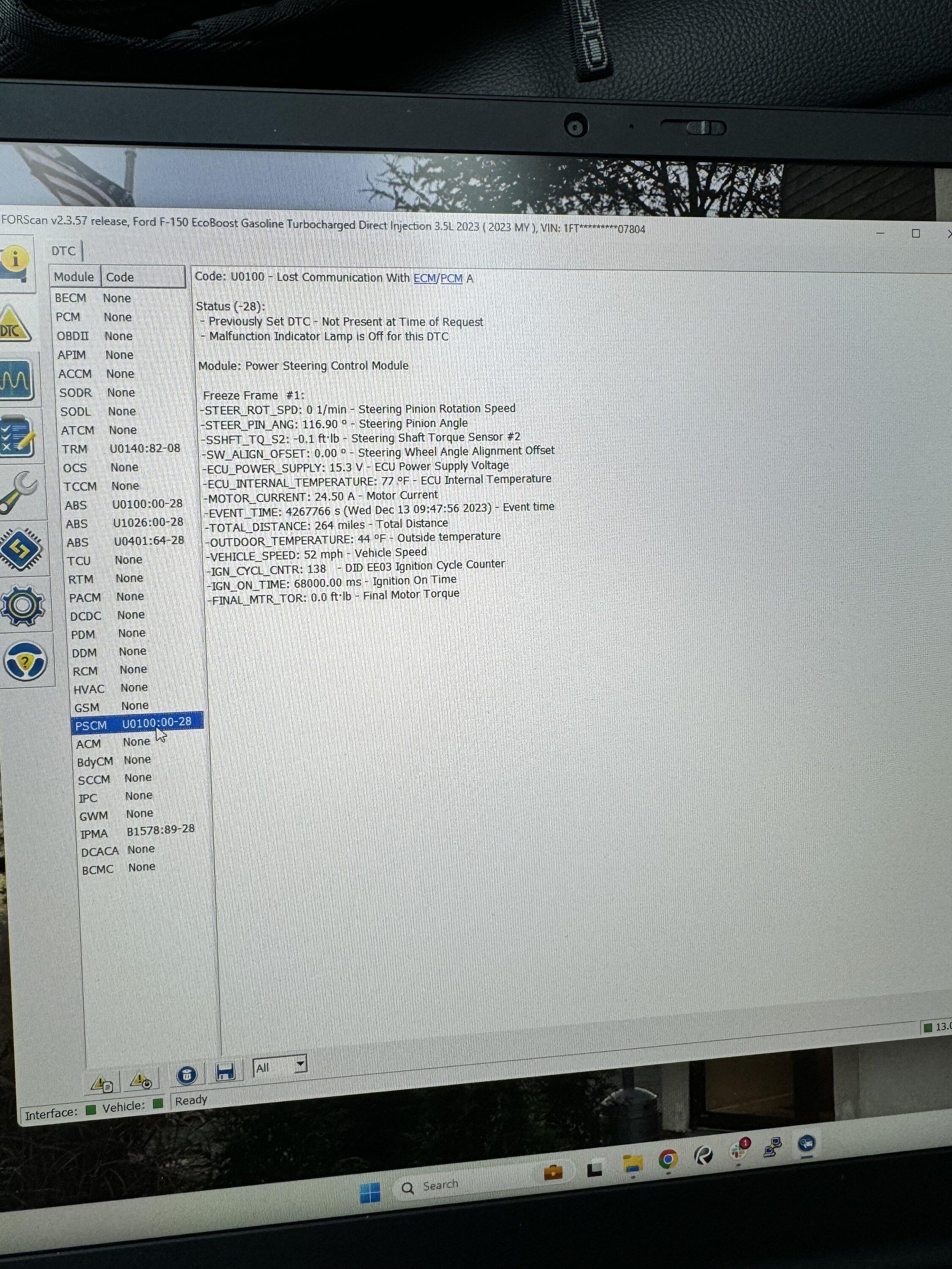 Ford F-150 Powerboost instant stall while in motion IMG_1469